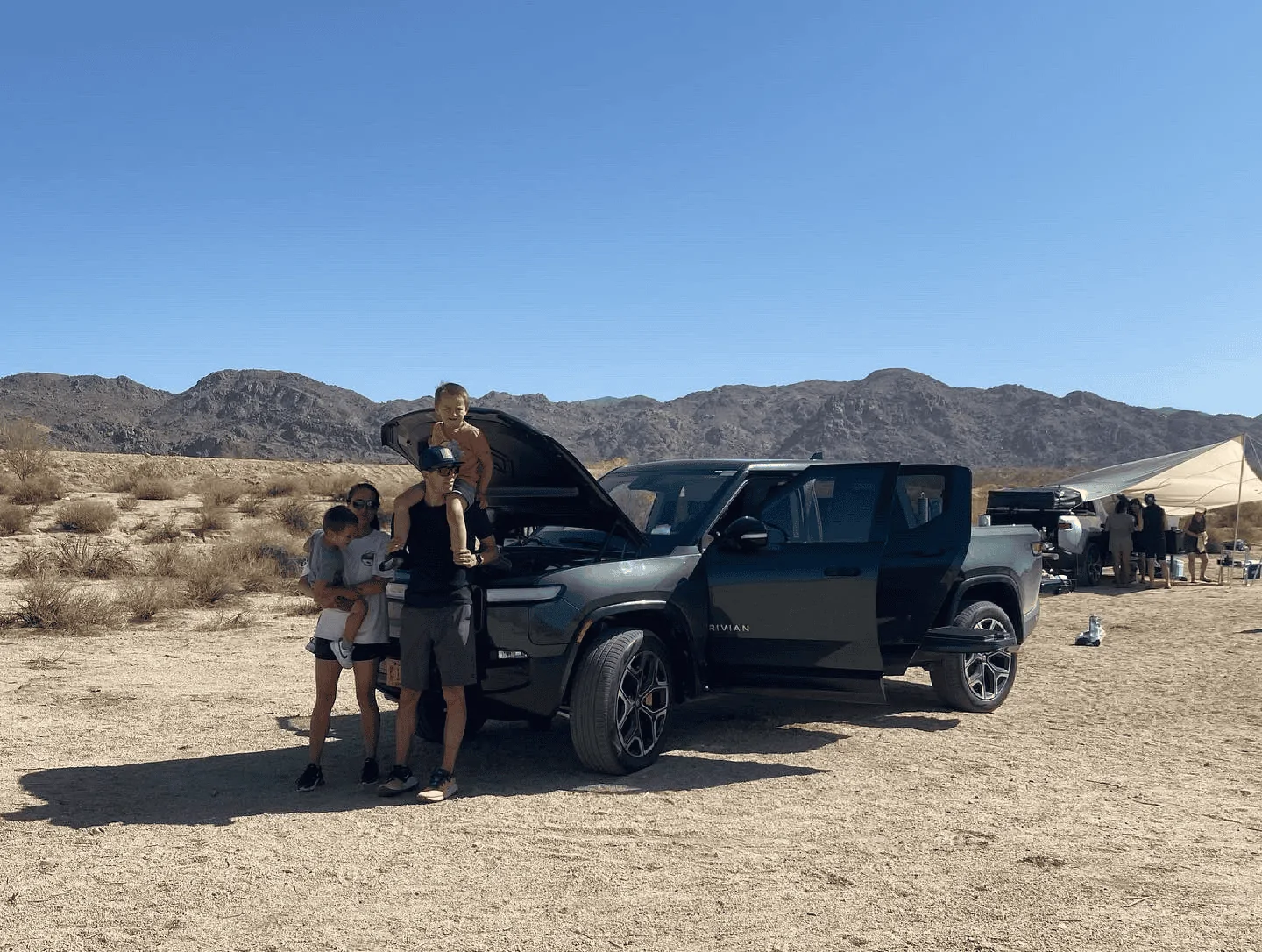 Rivian R1T R1S Rivian R1T spotted at Irvine HQ testing awning 1622073052645