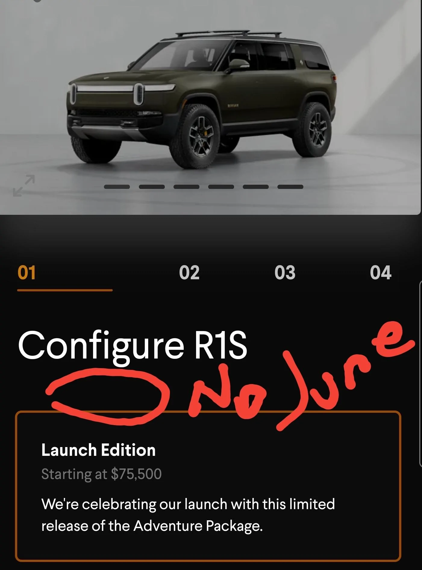 Rivian R1T R1S New updates! July deliveries, August test drives, off road package now optional on Launch Edition, gear added to configurator Screenshot_20210527-073155_Samsung Internet