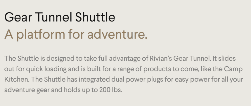 Rivian R1T R1S Which accessories are you configuring? 1622131619859