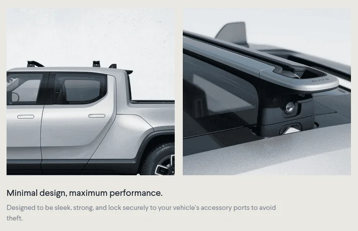 Rivian R1T R1S Crossbars officially confirmed to be locking! 1622132372655