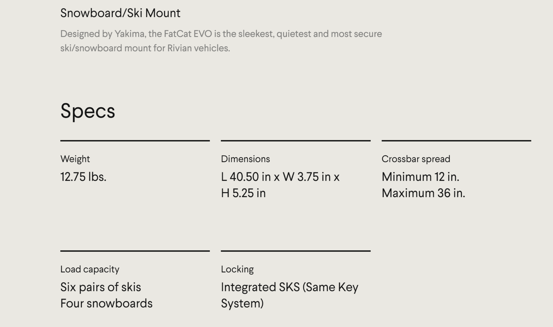 Rivian R1T R1S Crossbars officially confirmed to be locking! 2021-05-27