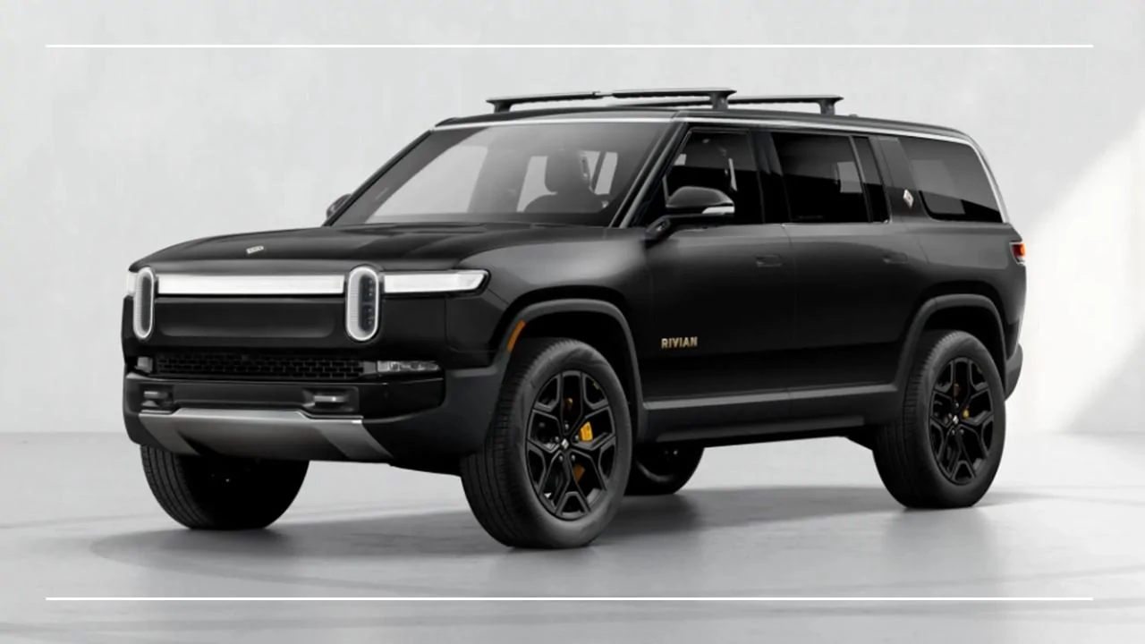 Rivian R1T R1S Poll of currently configured wheel options R1S Midnight Black
