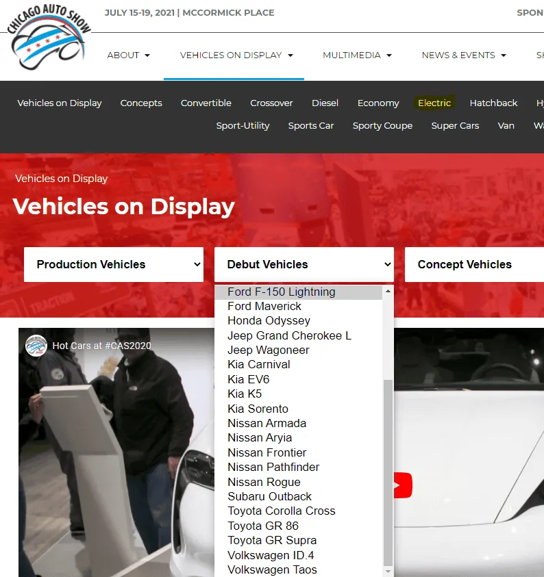 Rivian R1T R1S Next auto show? Chicago autoshow list