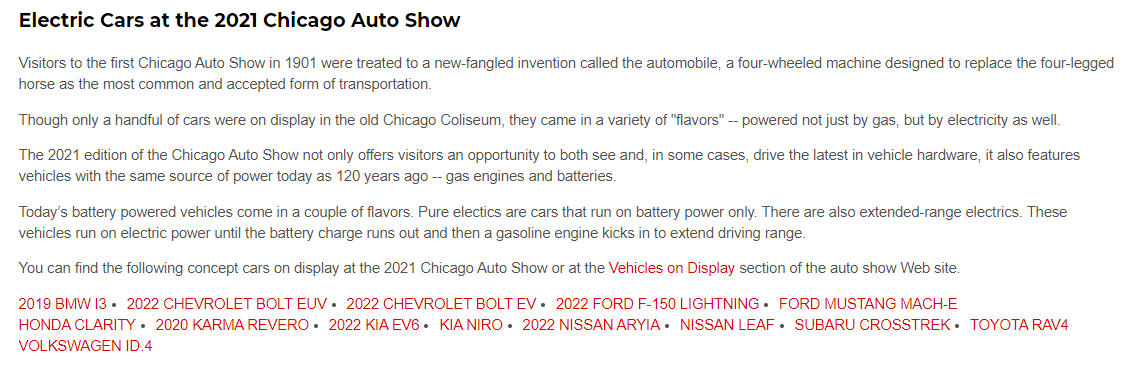 Rivian R1T R1S Next auto show? Chicago autoshow EV list.PNG