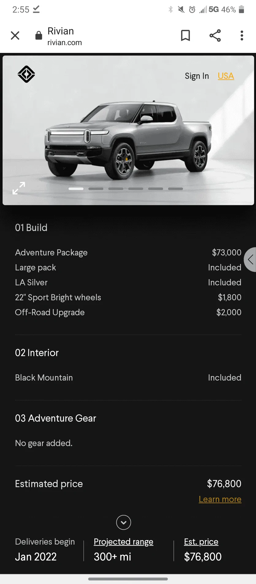 Rivian R1T R1S F150 Lightning Trim Level Pricing Leaked Screenshot_20210621-145548