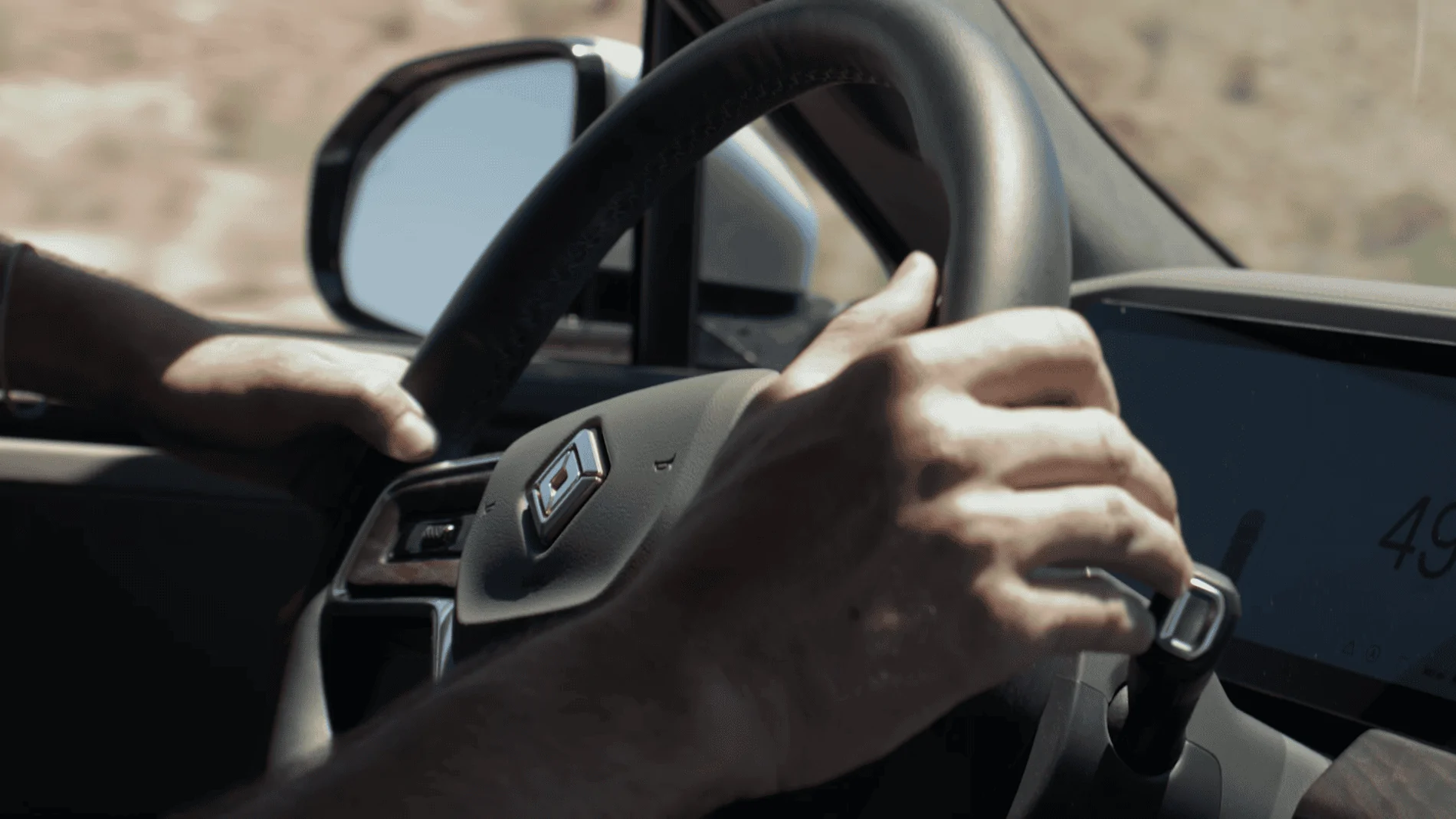 Rivian R1T R1S Range visible in latest Rivian Story Steering wheel and instrument cluster