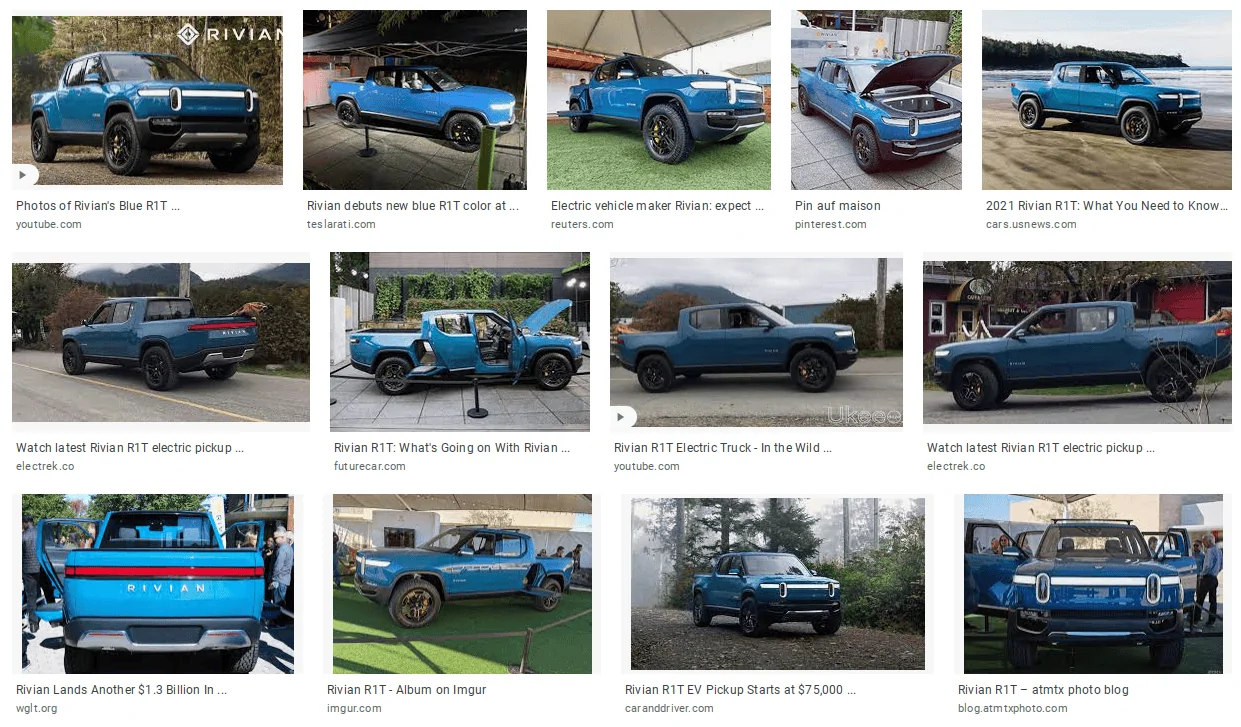 Rivian R1T R1S Real Rivian Photos & Videos riv_blues