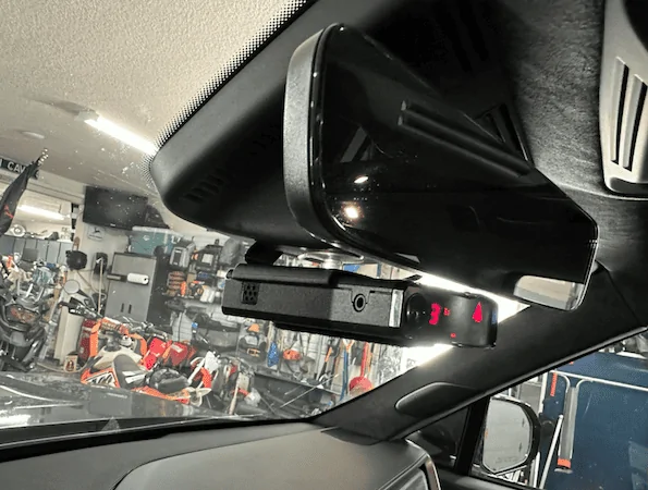 Rivian R1T R1S Valentine Radar Detector Mount DIY Mod 1682194252077