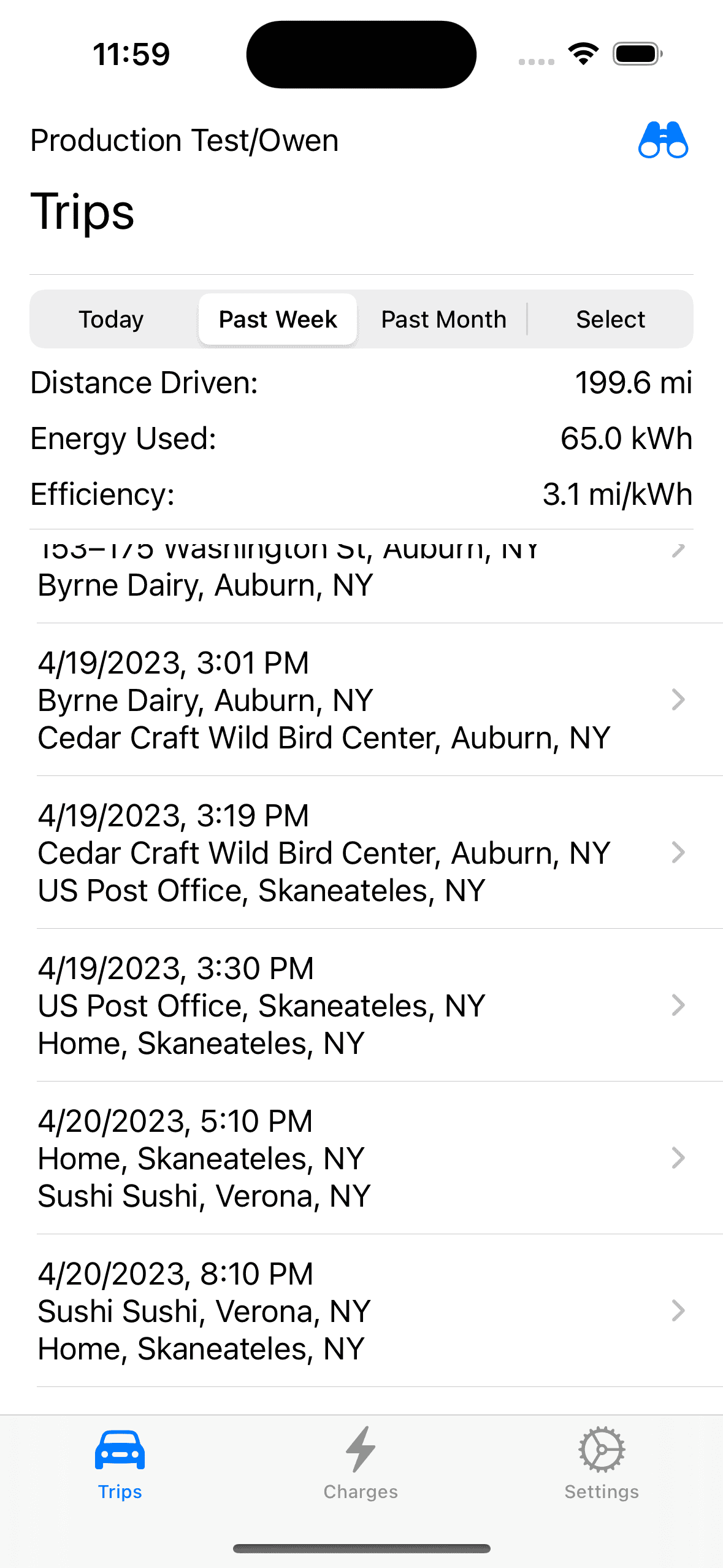 Rivian R1T R1S R1 Trip/Charge Data 1682265682534