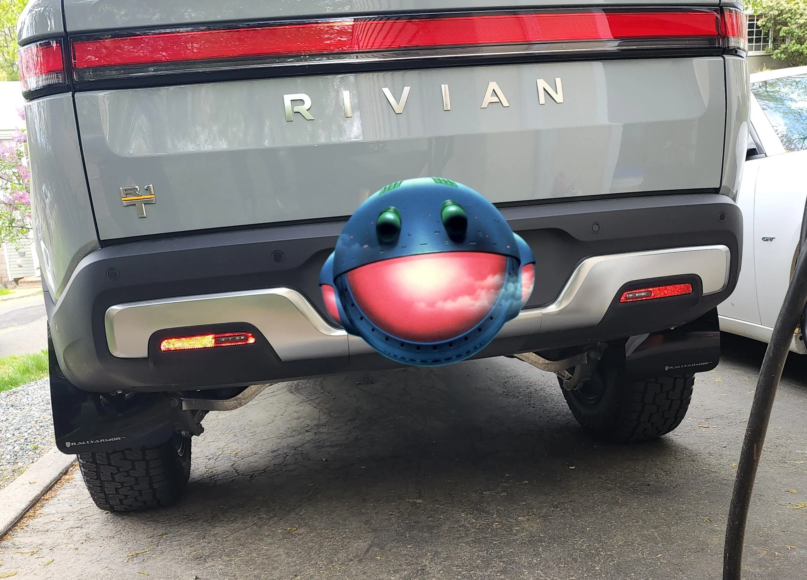 Rivian R1T R1S Rally Armor Mud flaps installed 20230422_170528
