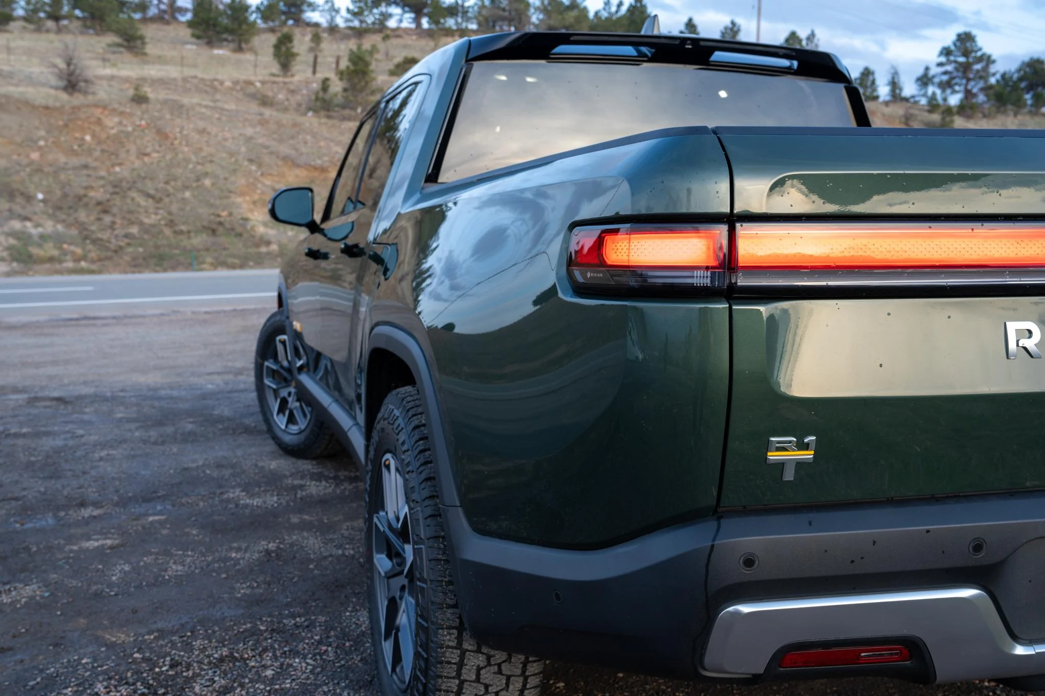 Rivian R1T R1S I finally got my camera out and took a few pics! Rivian 5