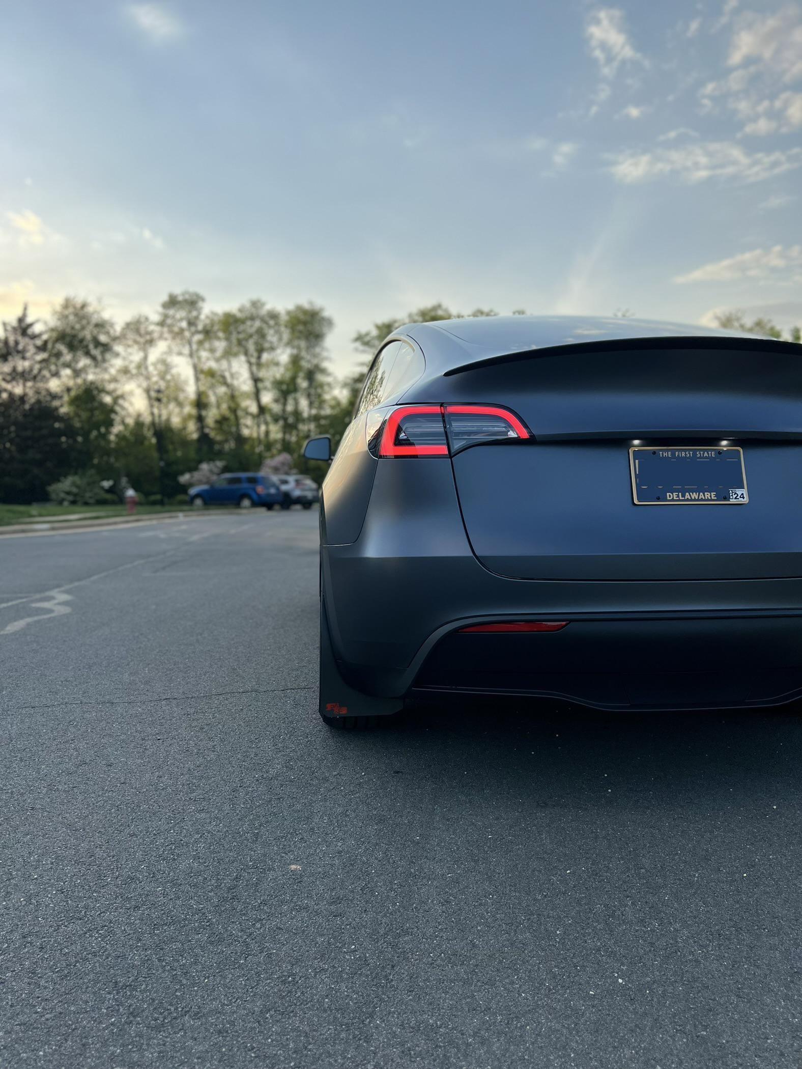 Rivian R1T R1S Rally Armor Mud flaps installed ev66k64ntbva1