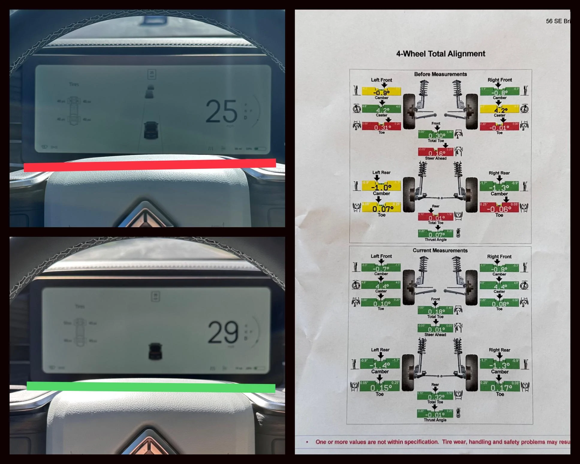 Rivian R1T R1S Alignment, hitting bumps, and off center steering wheel IMG_2689