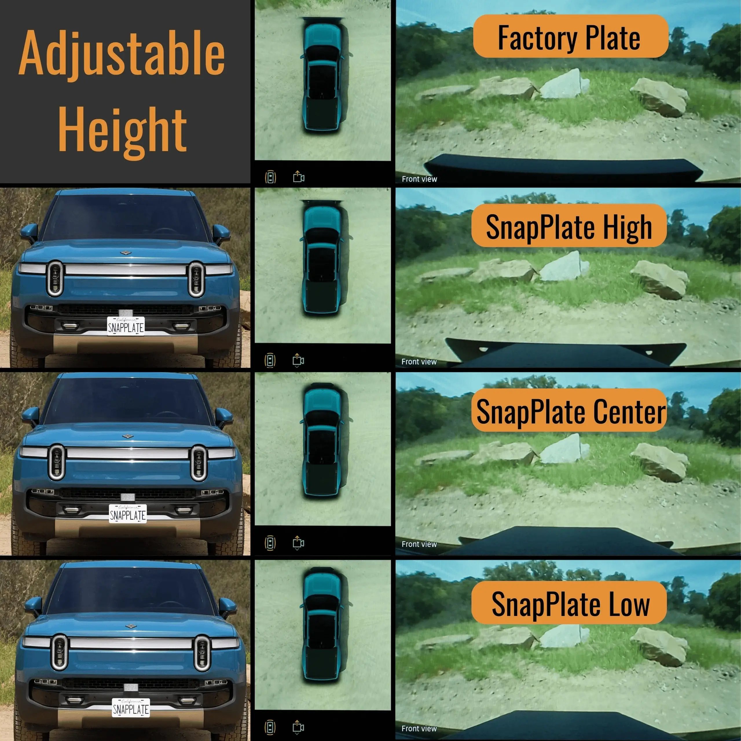 Rivian R1T R1S Snap Plate // Gen 2 Updates 1682602468387