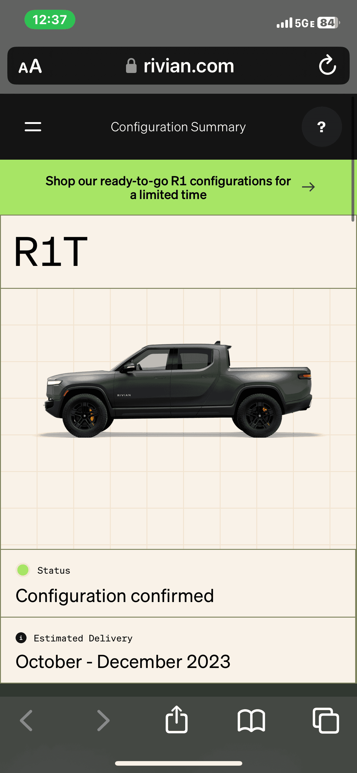 Rivian R1T R1S Unofficial R1T Max Pack Dual Motor Order Tracker IMG_2693