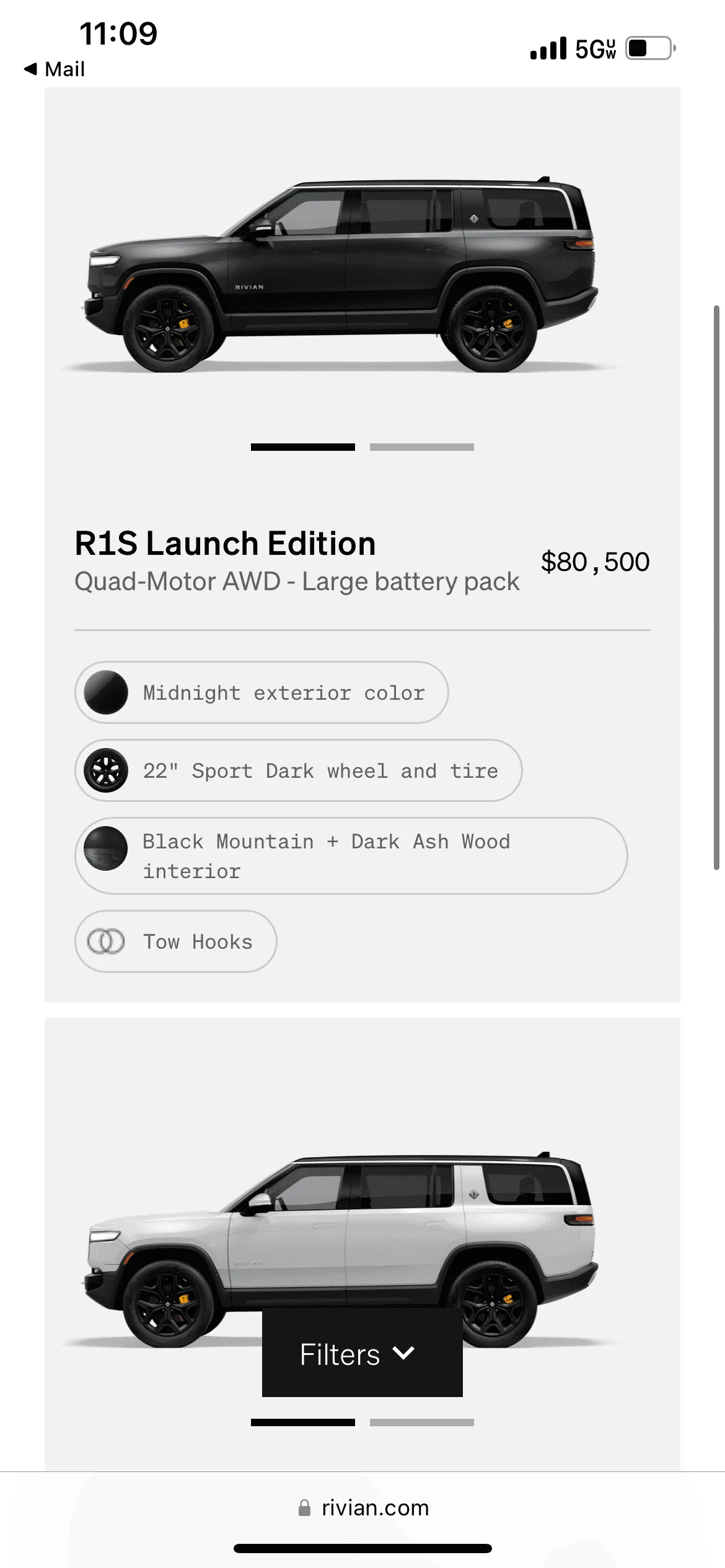 Rivian R1T R1S R1S Shop access live with lots of inventory! 212E6667-A062-4431-BC01-00038462CA39