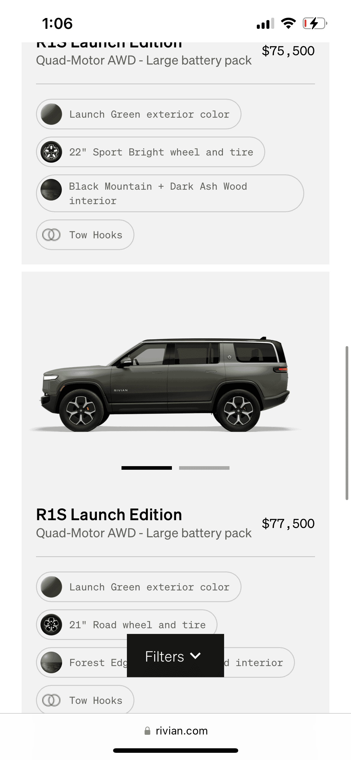Rivian R1T R1S R1S Shop access live with lots of inventory! C41CB8BE-E21A-462C-A224-35C357A1F844