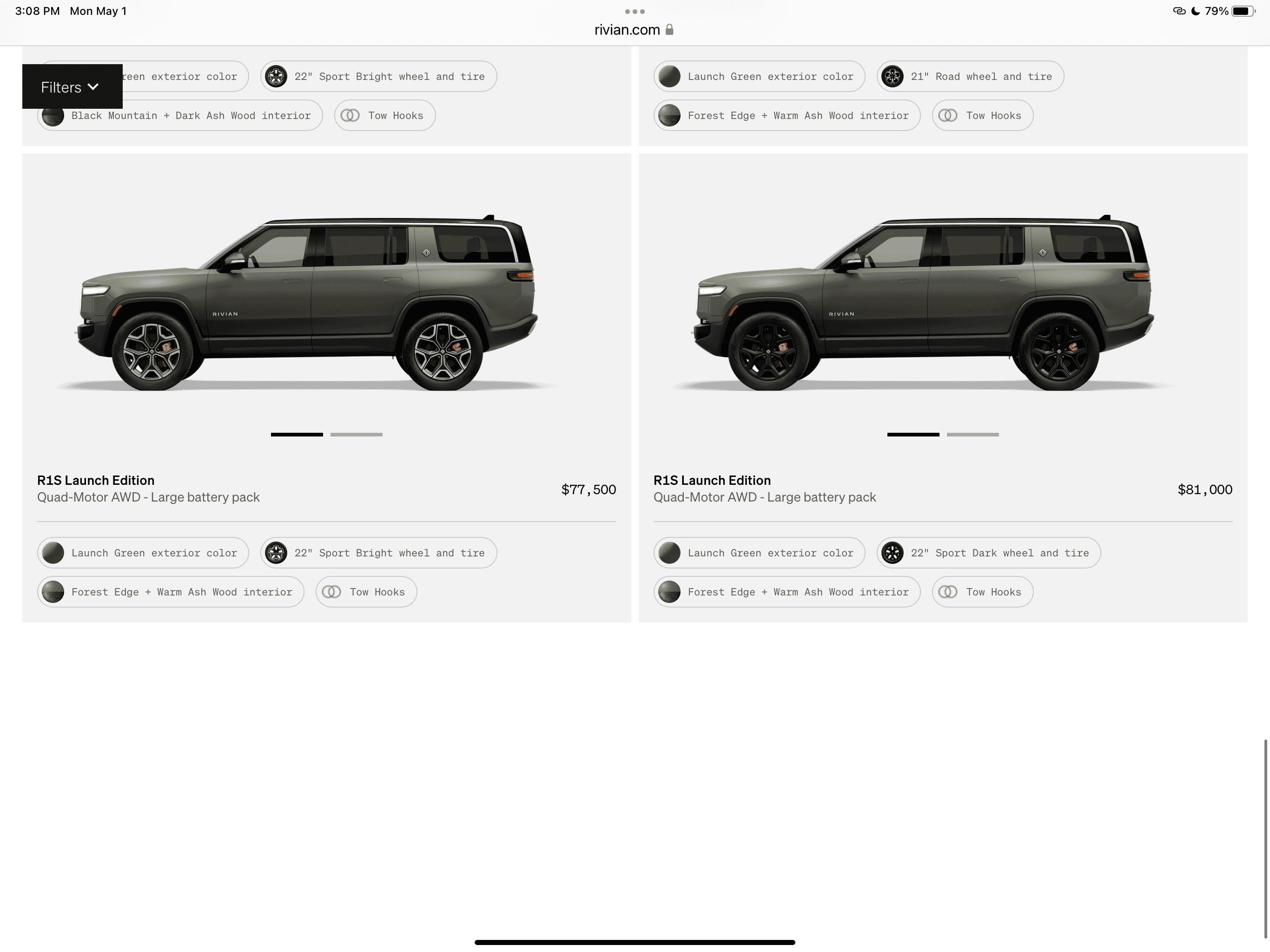 Rivian R1T R1S R1S Shop access live with lots of inventory! A80947BB-1F16-45AA-9EEE-CE61BC095915