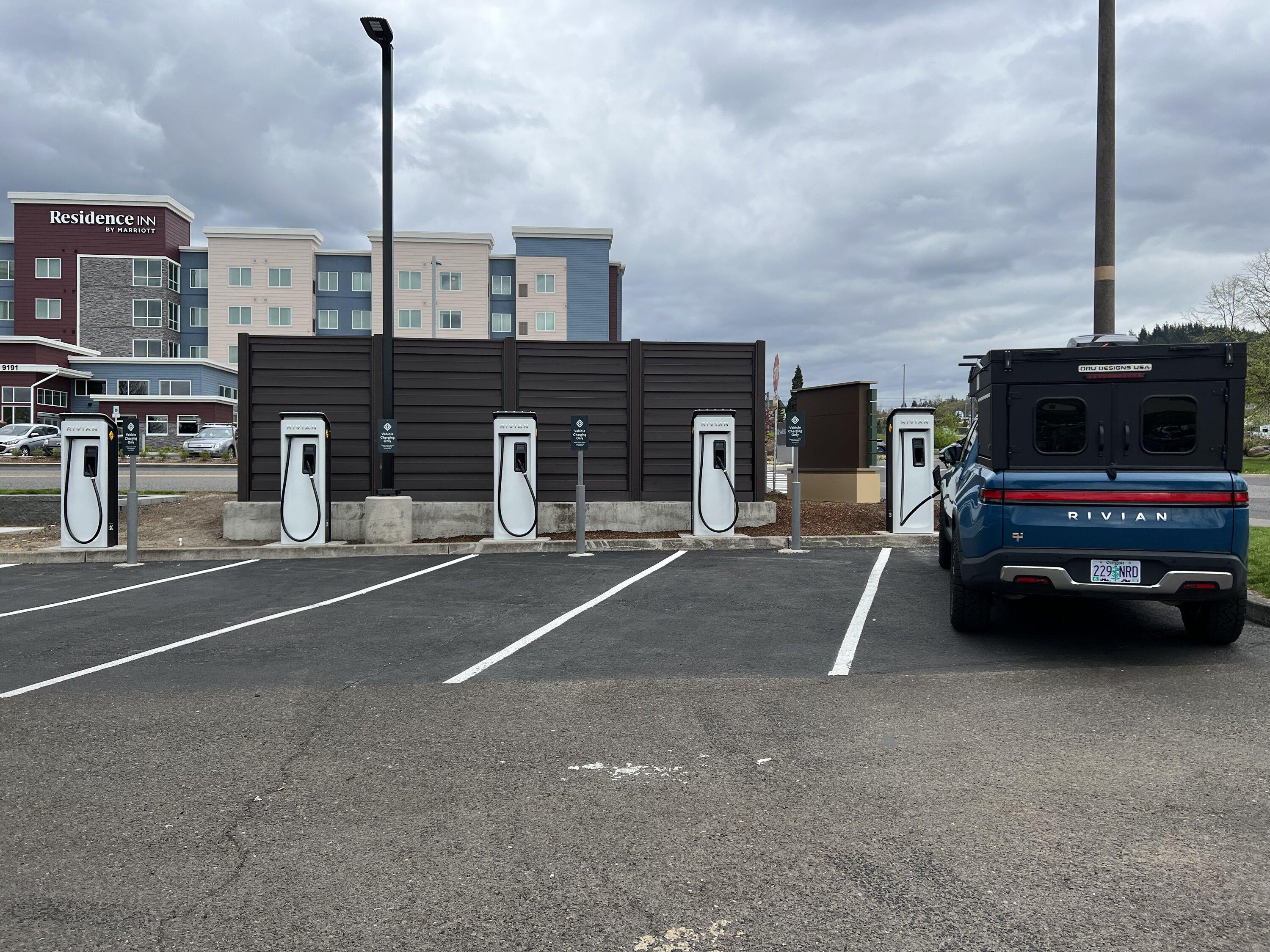Rivian R1T R1S RAN Rivian Charging Stations Locations Map via Google Maps IMG_4777