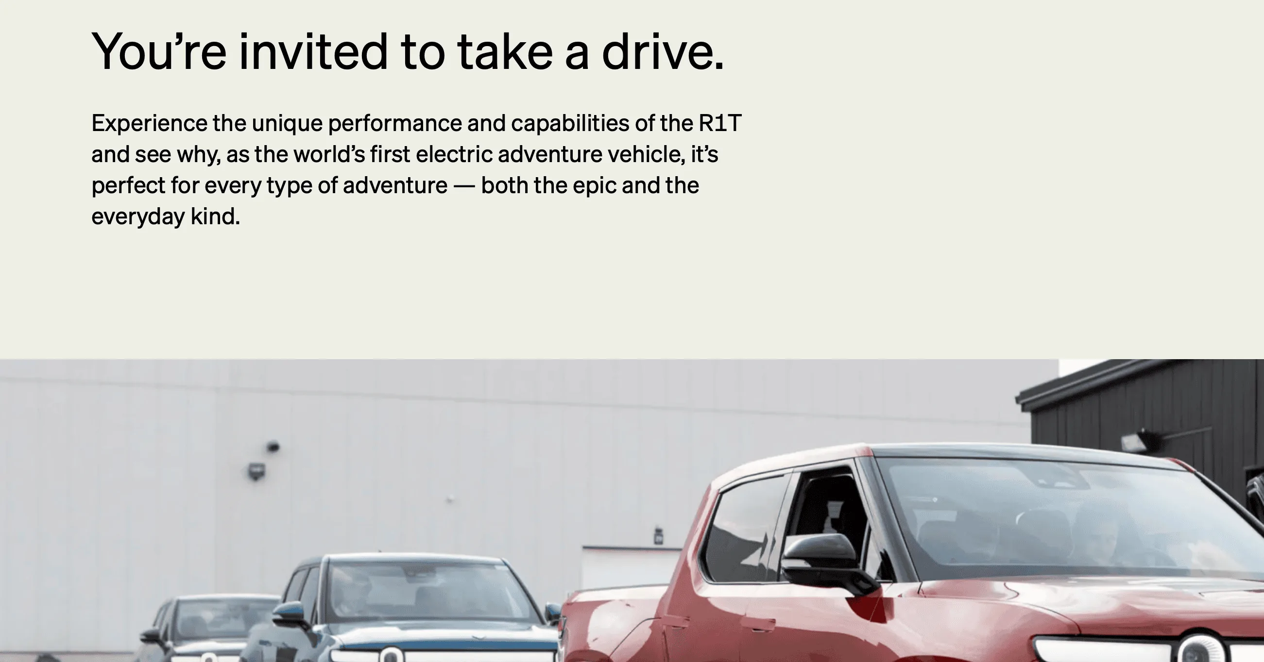 Rivian R1T R1S Demo Drive Question Screenshot 2023-05-01 at 8.12.03 PM