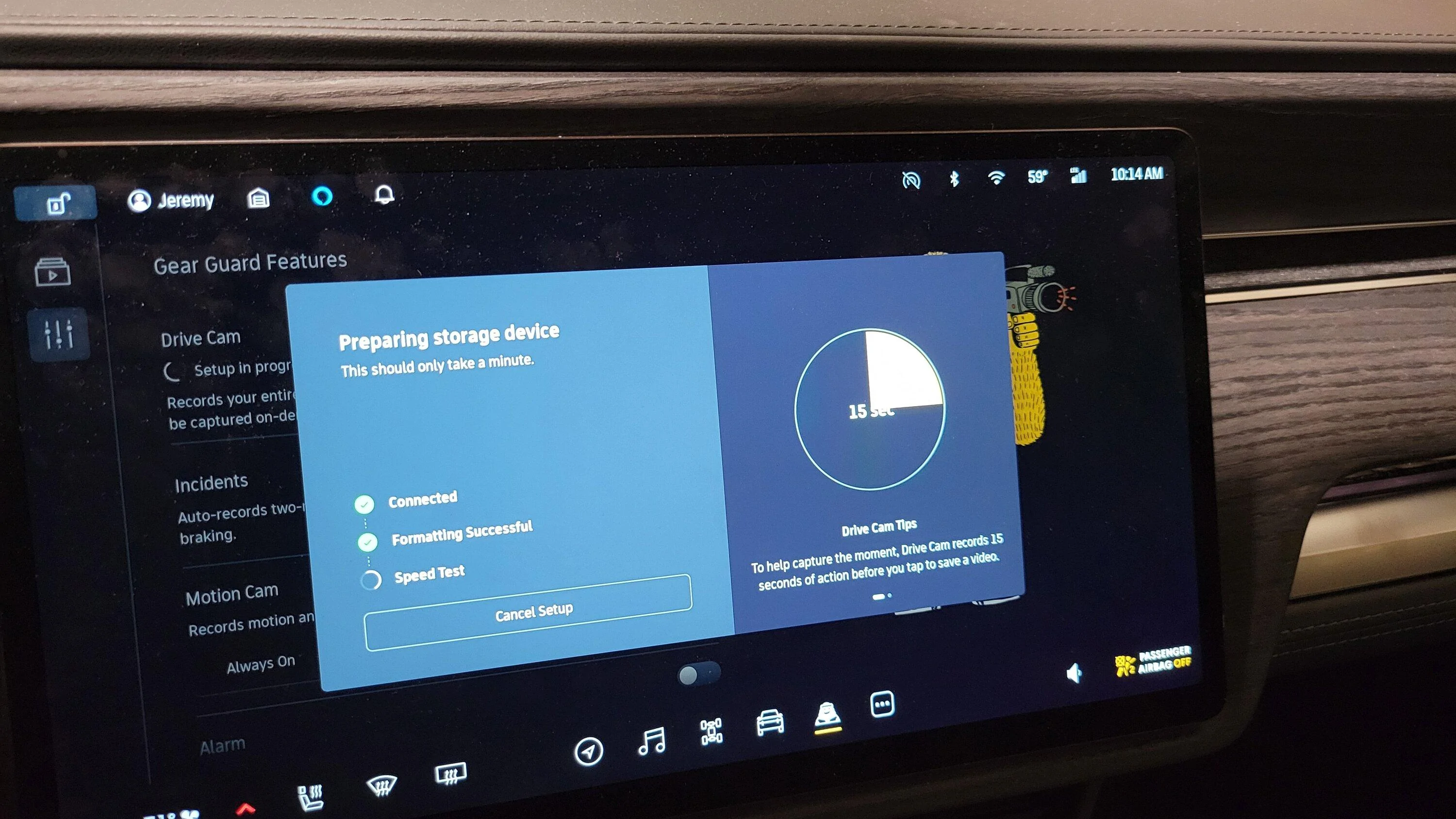Rivian R1T R1S Show off your dashcam memory card install 20230502_101428