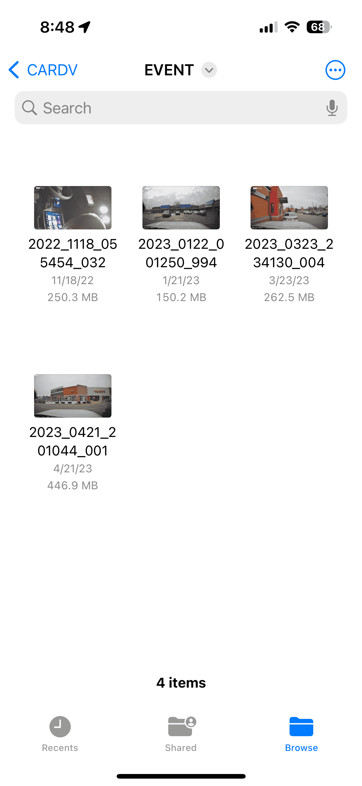 Rivian R1T R1S How To: Watch Drive Cam, Gear Guard and Dash Cam videos on iPhone 20230503_124837000_iOS
