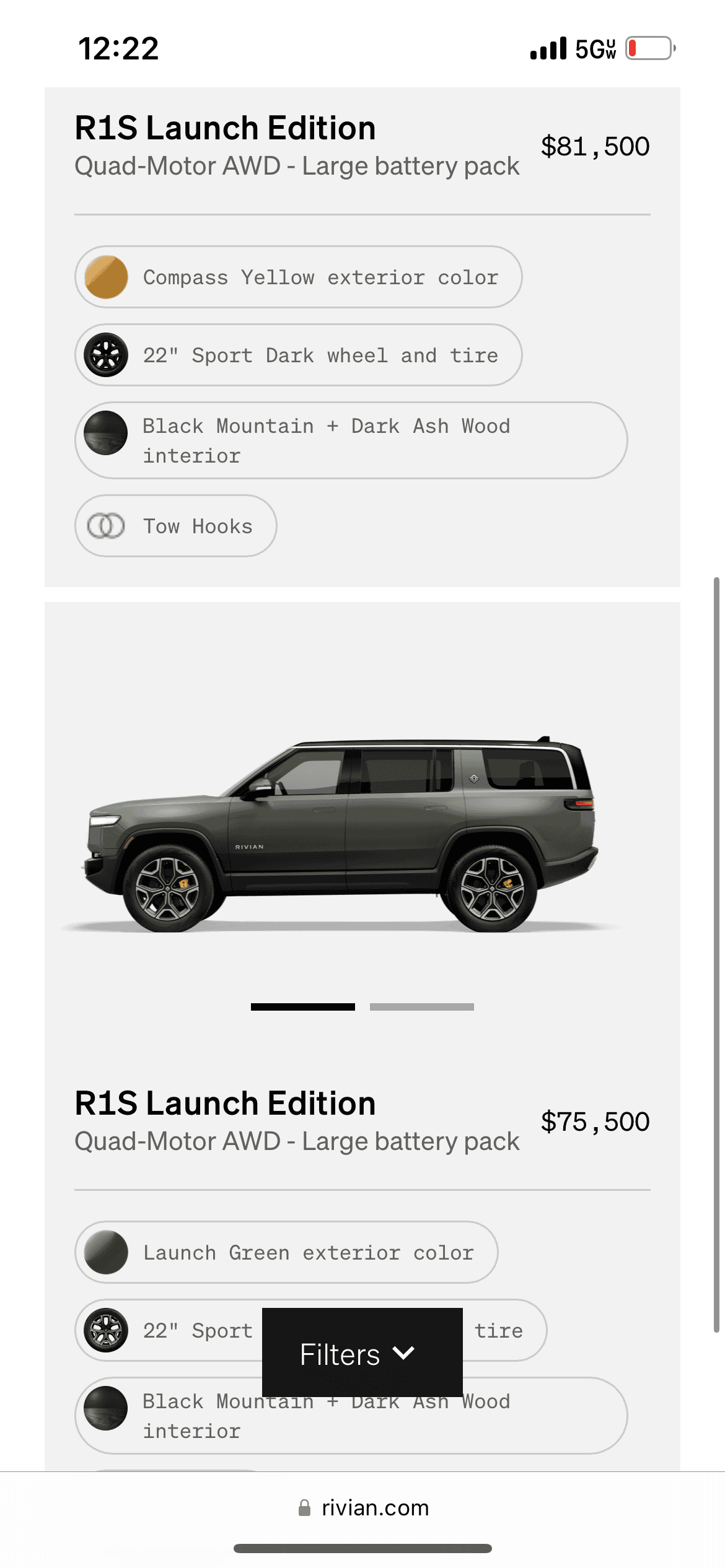 Rivian R1T R1S R1S Shop access live with lots of inventory! 6168FA64-1BA4-4F83-8A52-A0CFB0E16CF0
