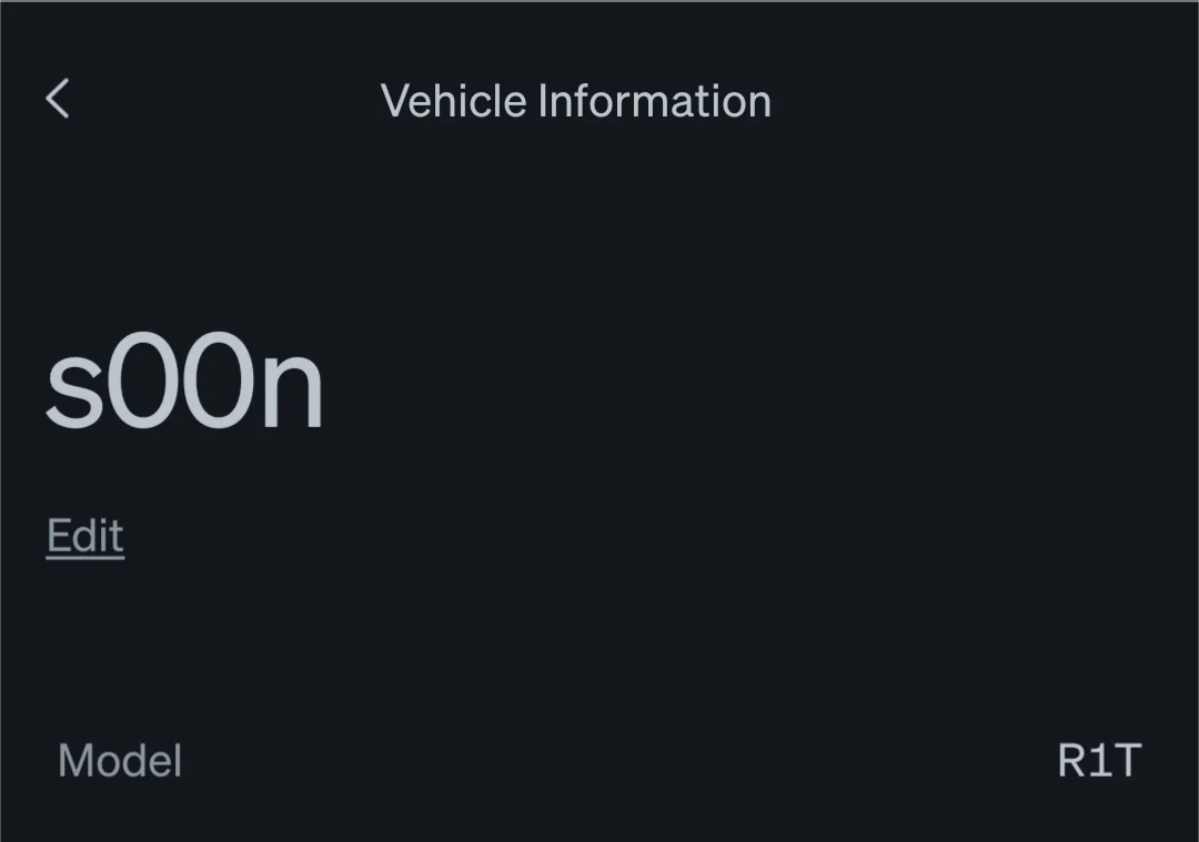 Rivian R1T R1S What'd you name / nickname your Rivian? Screenshot_20230503-211057