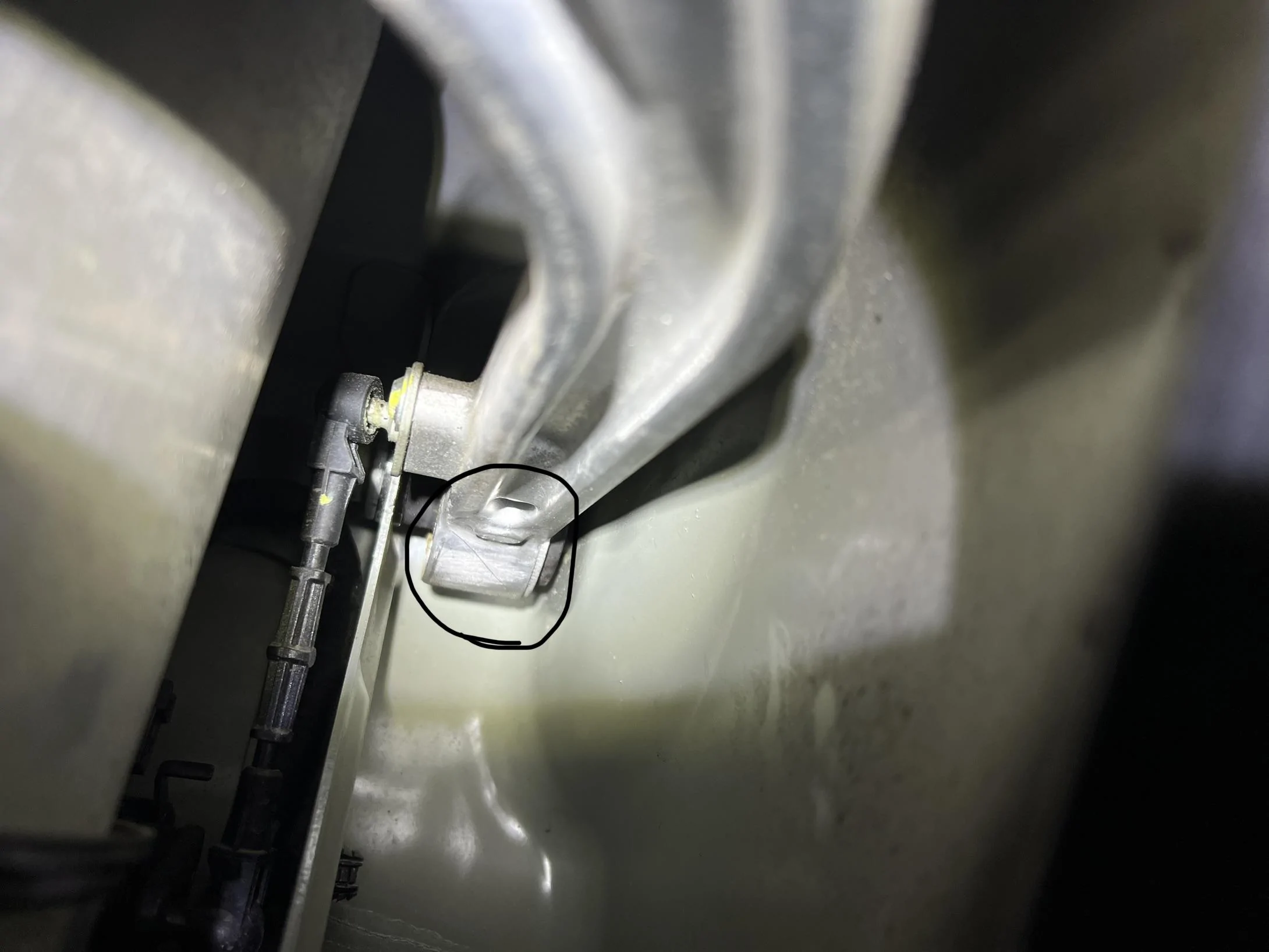 Rivian R1T R1S Tool mark or damage to steering linkage.  Opinions requested IMG_2728