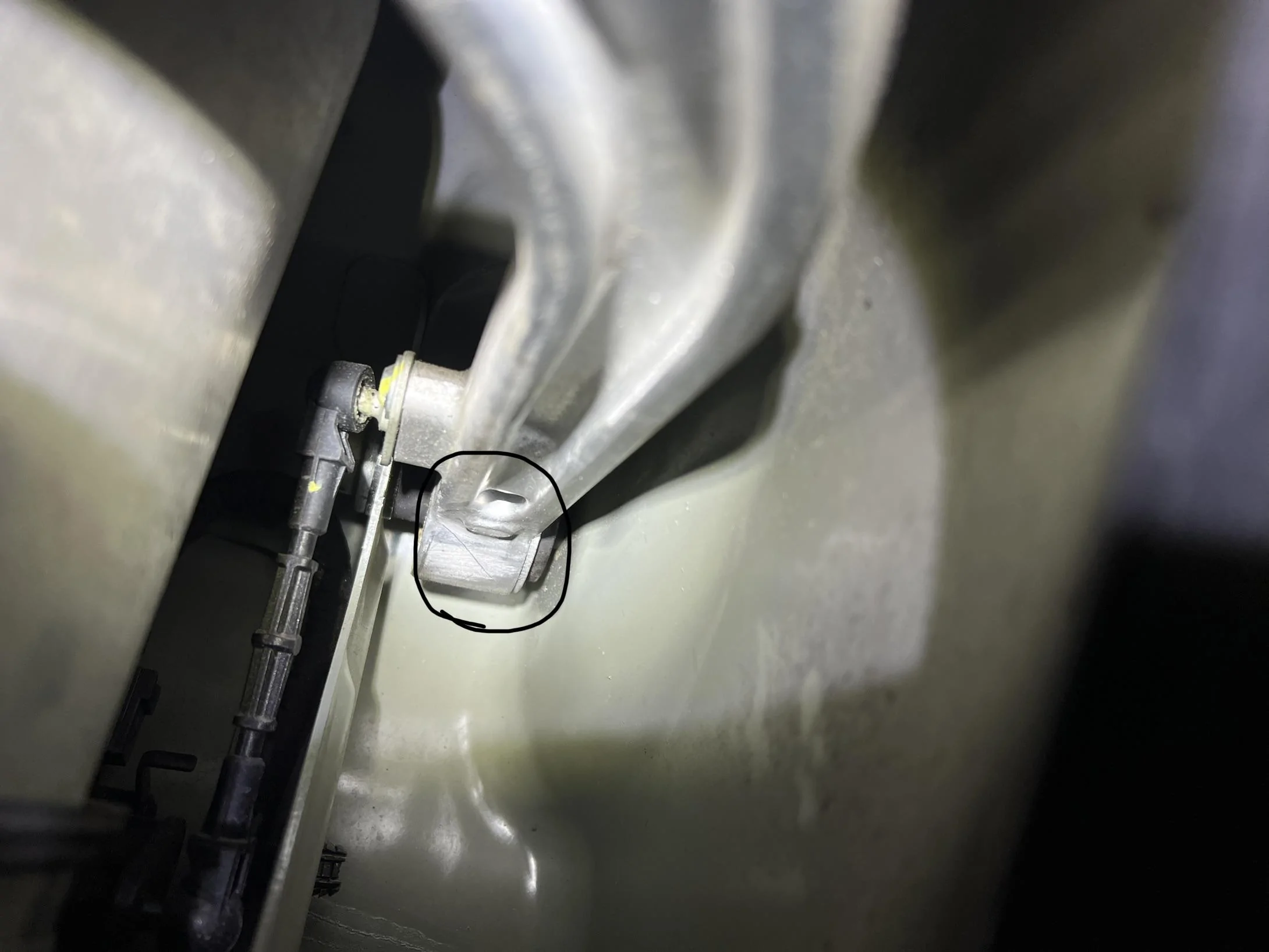 Rivian R1T R1S Tool mark or damage to steering linkage.  Opinions requested IMG_2730