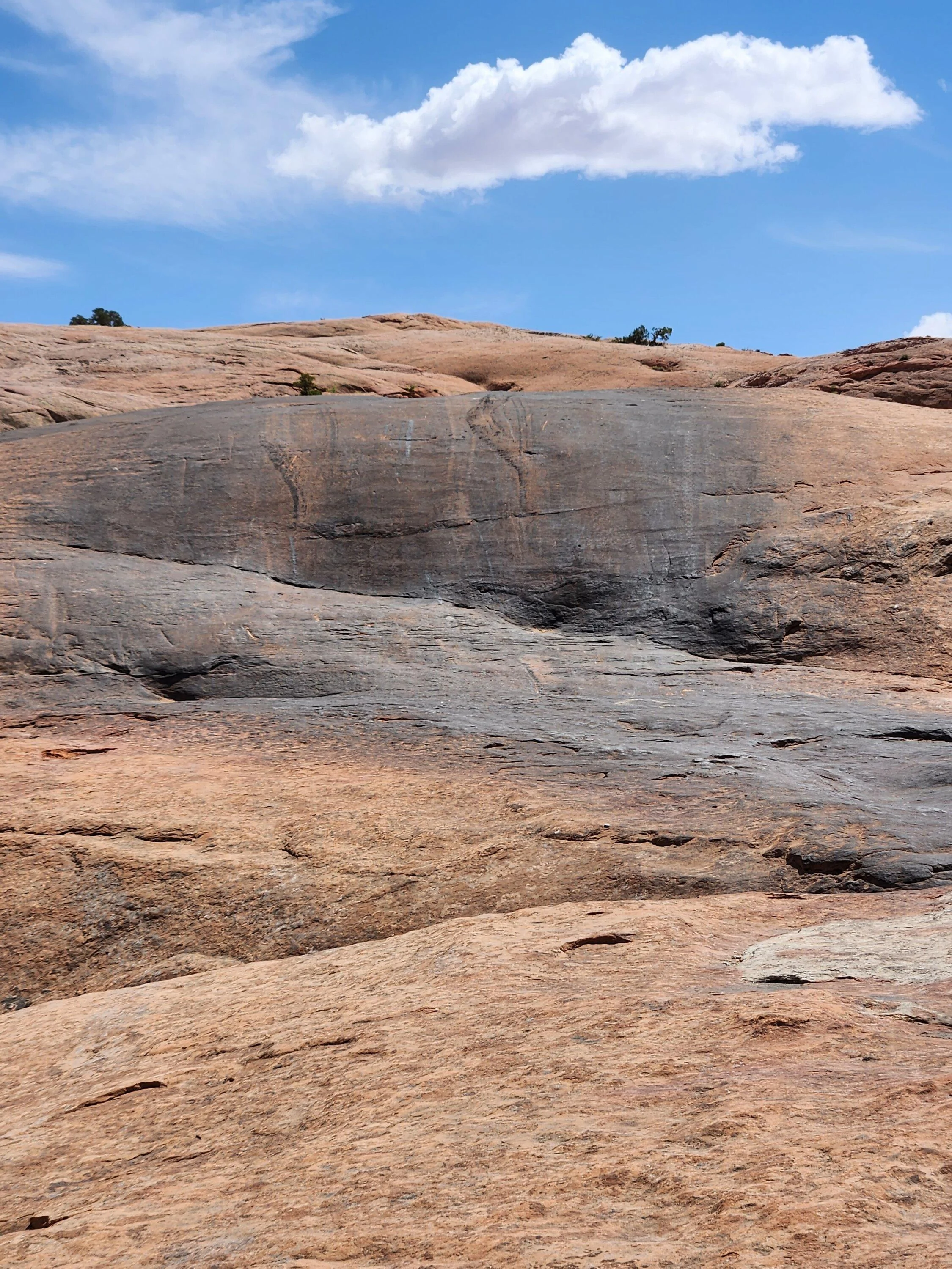 Rivian R1T R1S Moab Rock Crawl - Hell's Revenge & Fins 'n Things with R1T (during Bronco Safari) 20230504_144457