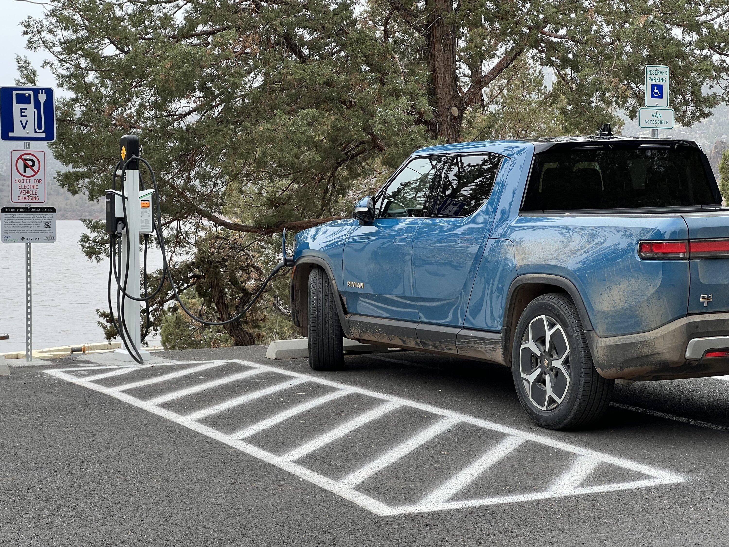 Rivian R1T R1S RAN Rivian Charging Stations Locations Map via Google Maps IMG_7386