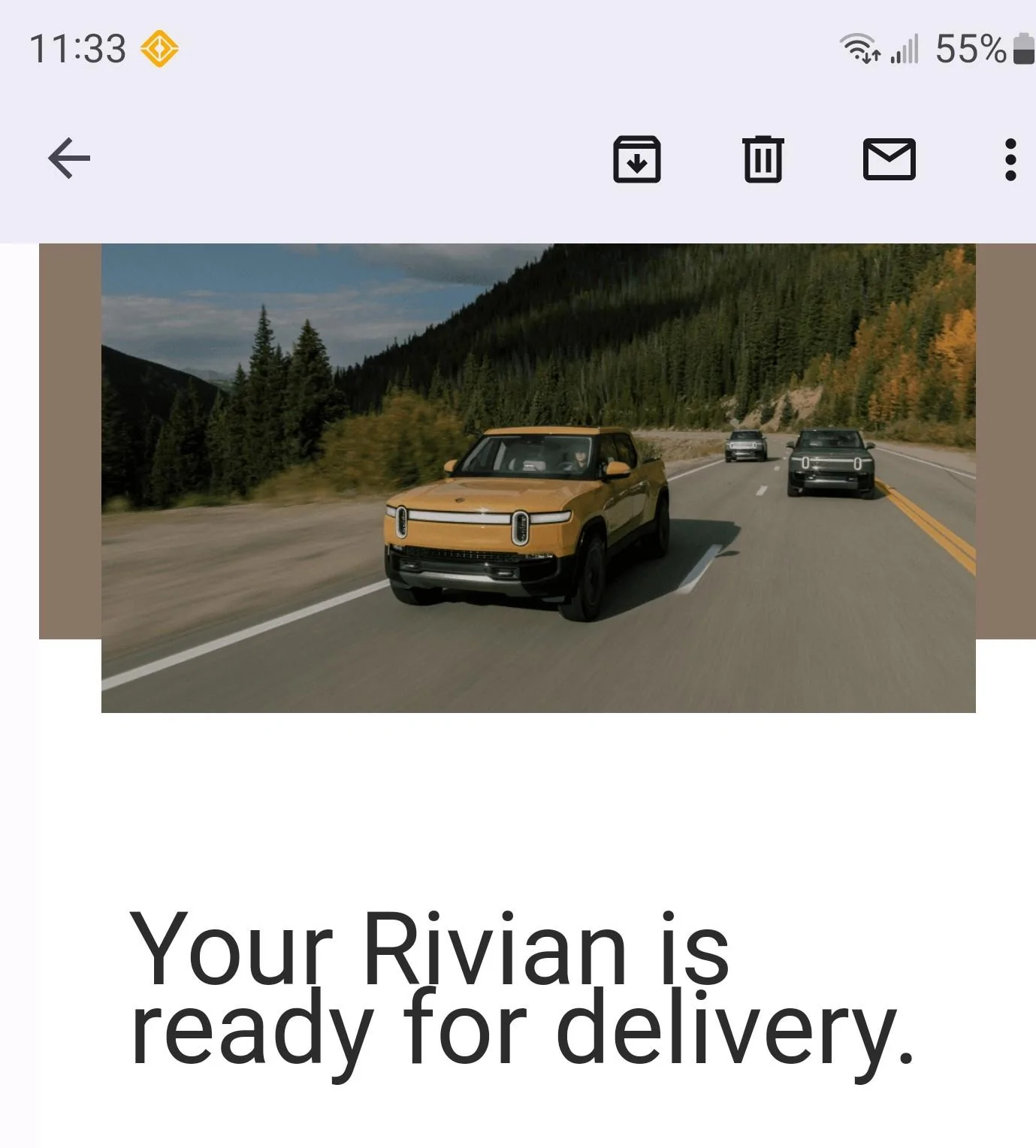 Rivian R1T R1S R1S Shop access live with lots of inventory! Screenshot_20230506_113335_Gmail~2