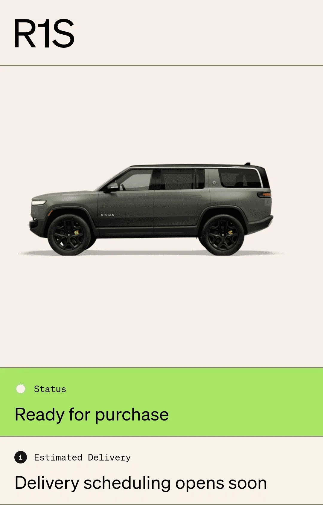 Rivian R1T R1S R1S Shop access live with lots of inventory! 1683416056651