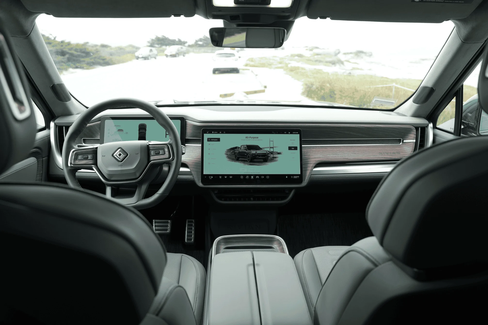 Rivian R1T R1S Forest Edge interior delivered pics 1683517953101