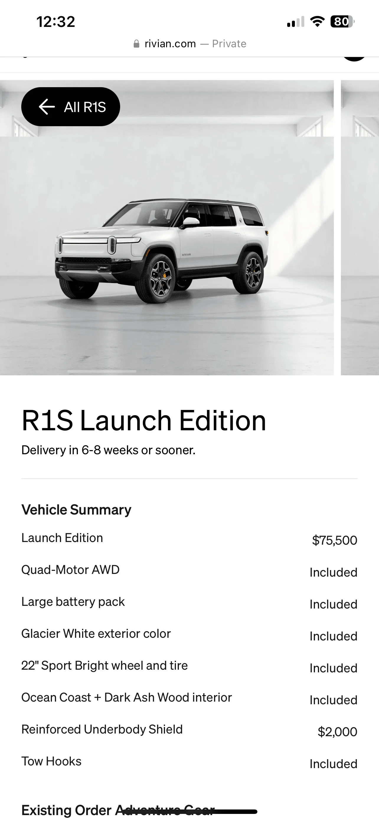 Rivian R1T R1S R1S Shop access live with lots of inventory! 2F83F89A-4EE7-49B8-8FE6-424EEE71AB83