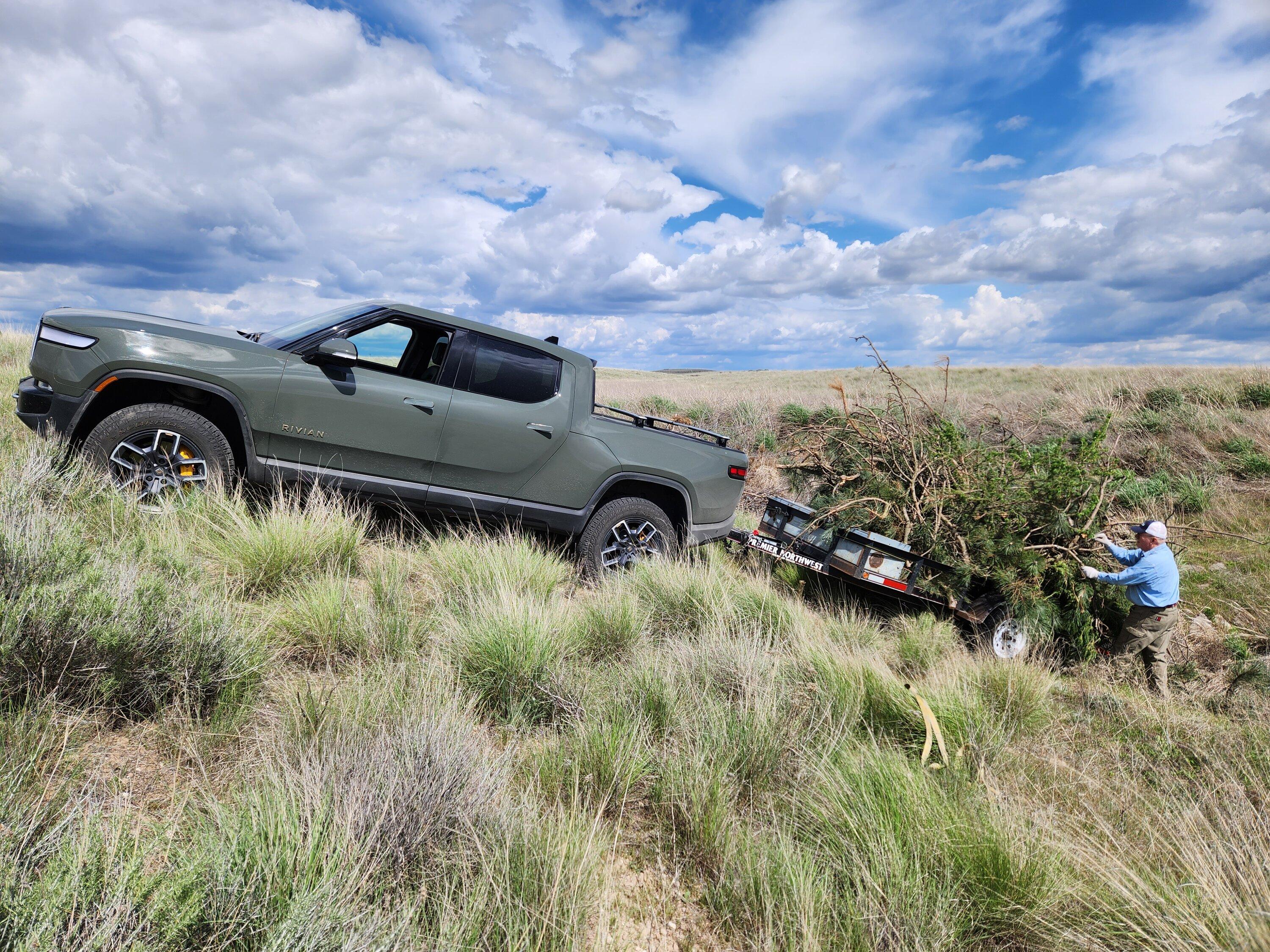 Rivian R1T R1S Sir Pentinite Working on Our Conservation Ground 20230509_143516