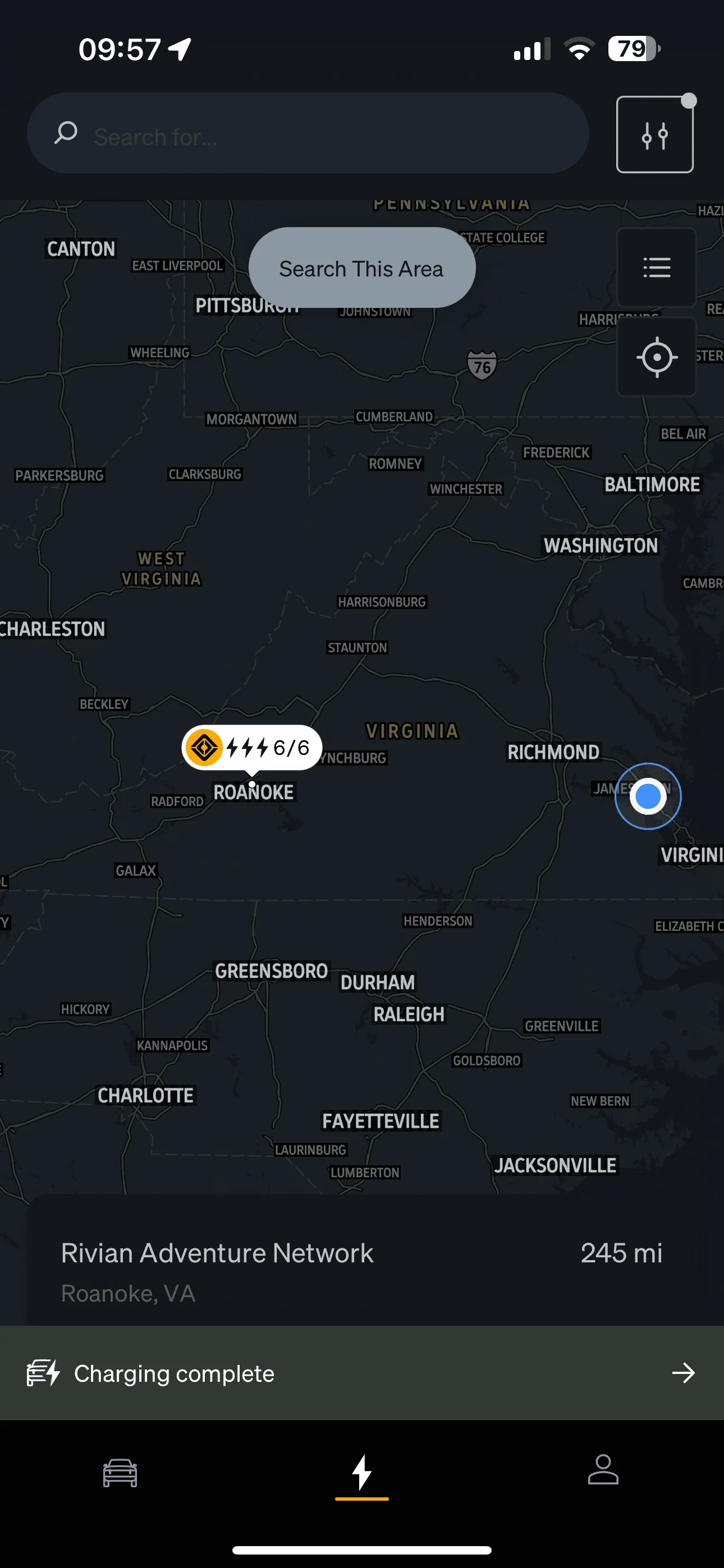 Rivian R1T R1S Roanoke VA RAN charging station is online! IMG_0580