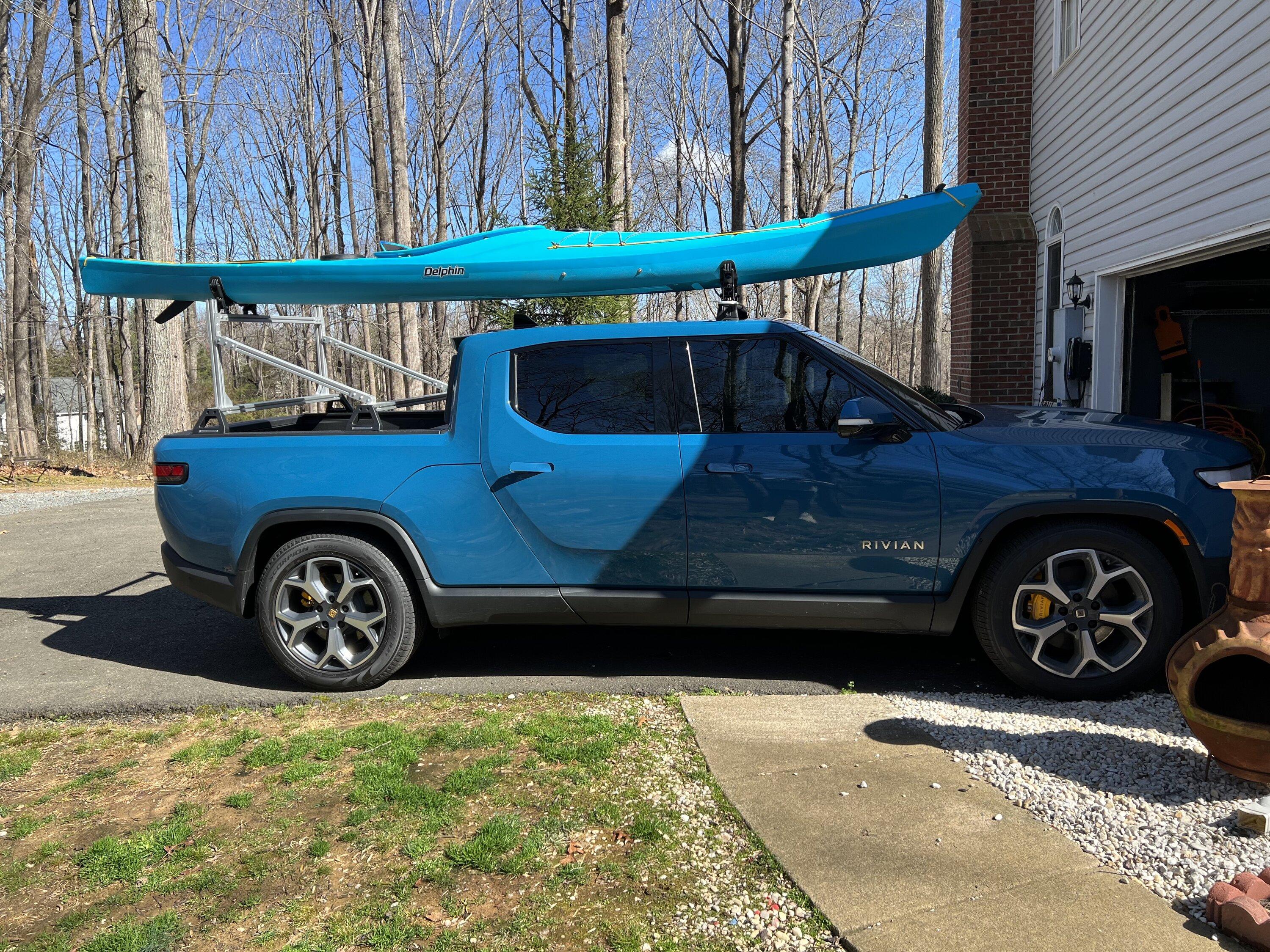 Rivian R1T R1S Kayak Transport yak rack