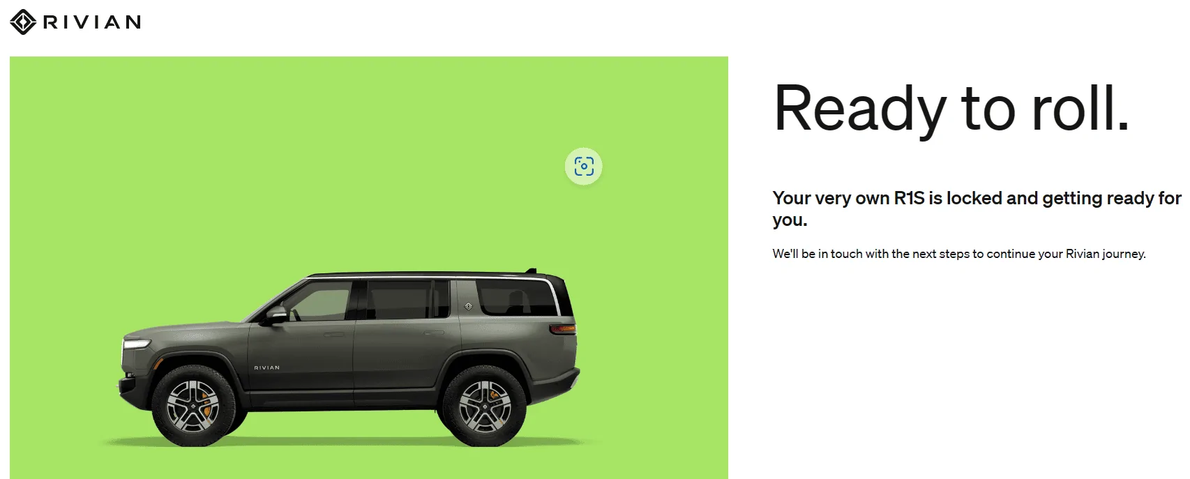 Rivian R1T R1S R1S Shop access live with lots of inventory! R1S LG FG2