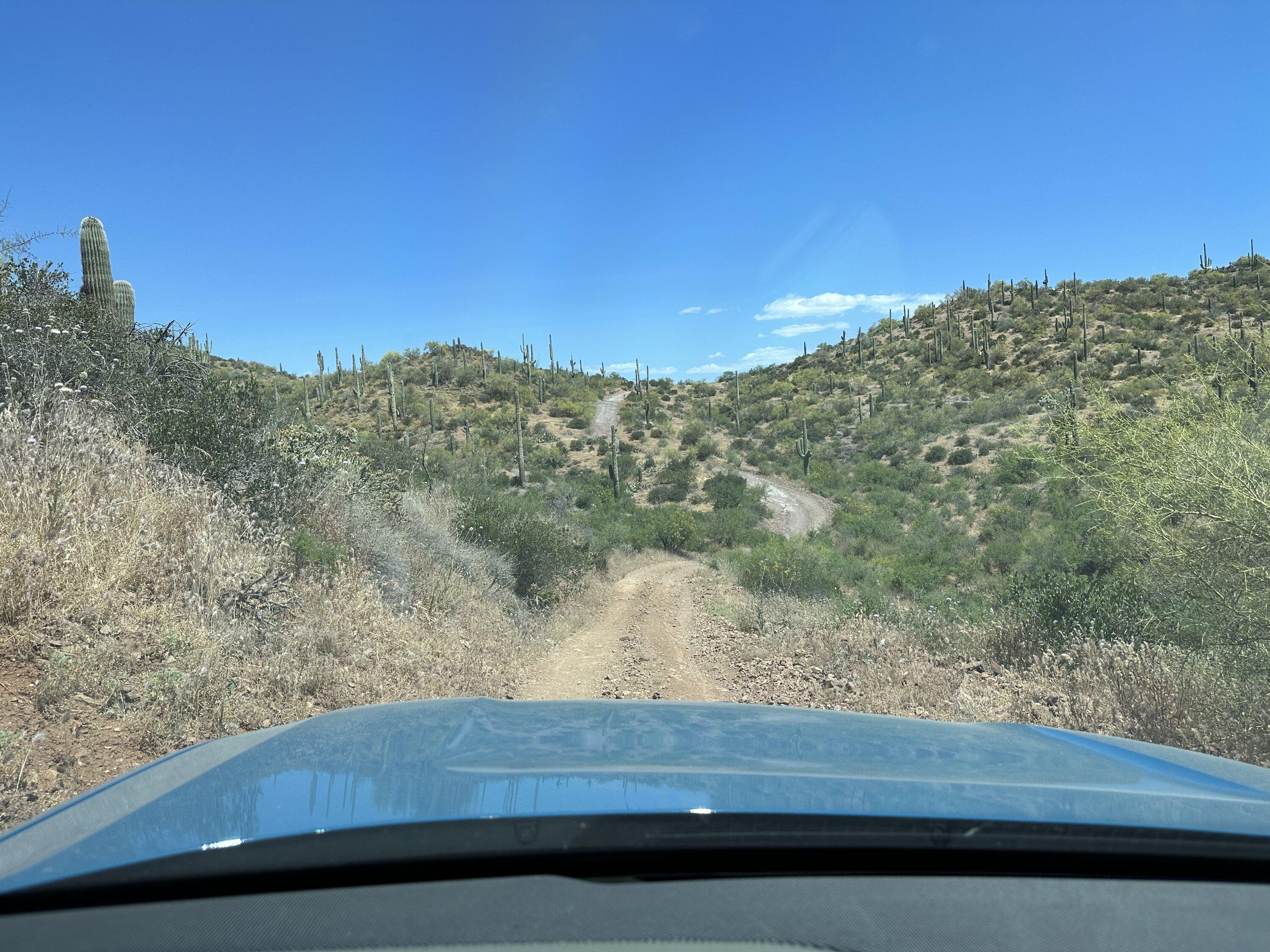 Rivian R1T R1S R1T Off Road Trail Report & Videos: Morgan City Wash (Metro Phoenix Area) 5/12/2023 IMG_1945