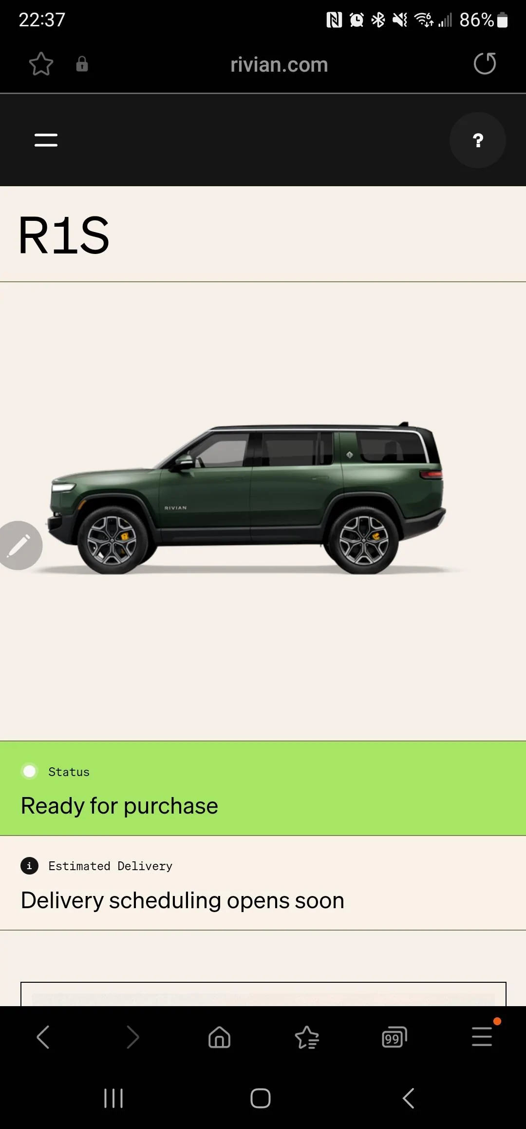 Rivian R1T R1S R1S Shop access live with lots of inventory! 1684171357432
