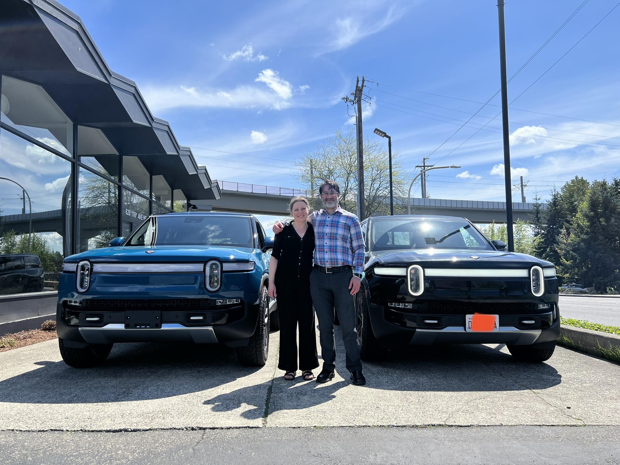 Rivian R1T R1S New R1S joins our R1T - great experience so far IMG_0227