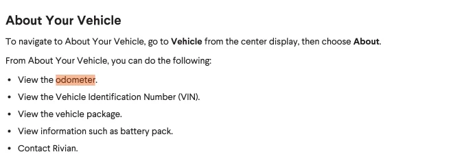 Rivian R1T R1S Is it just me or did the odometer page drop off after the newest software update? 1684353778187