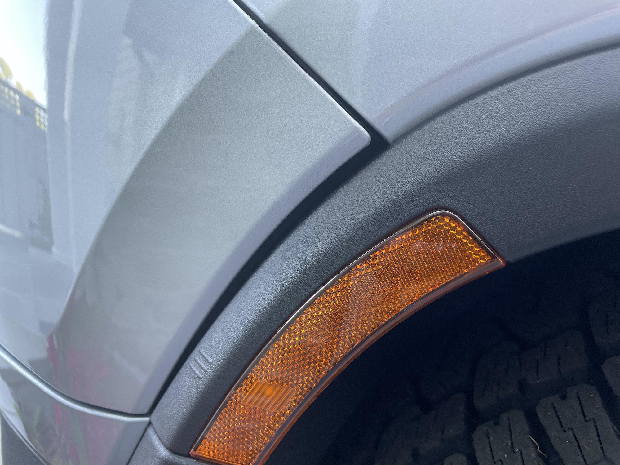Rivian R1T R1S Paint defects on brand-new silver R1S RivianR1S-3