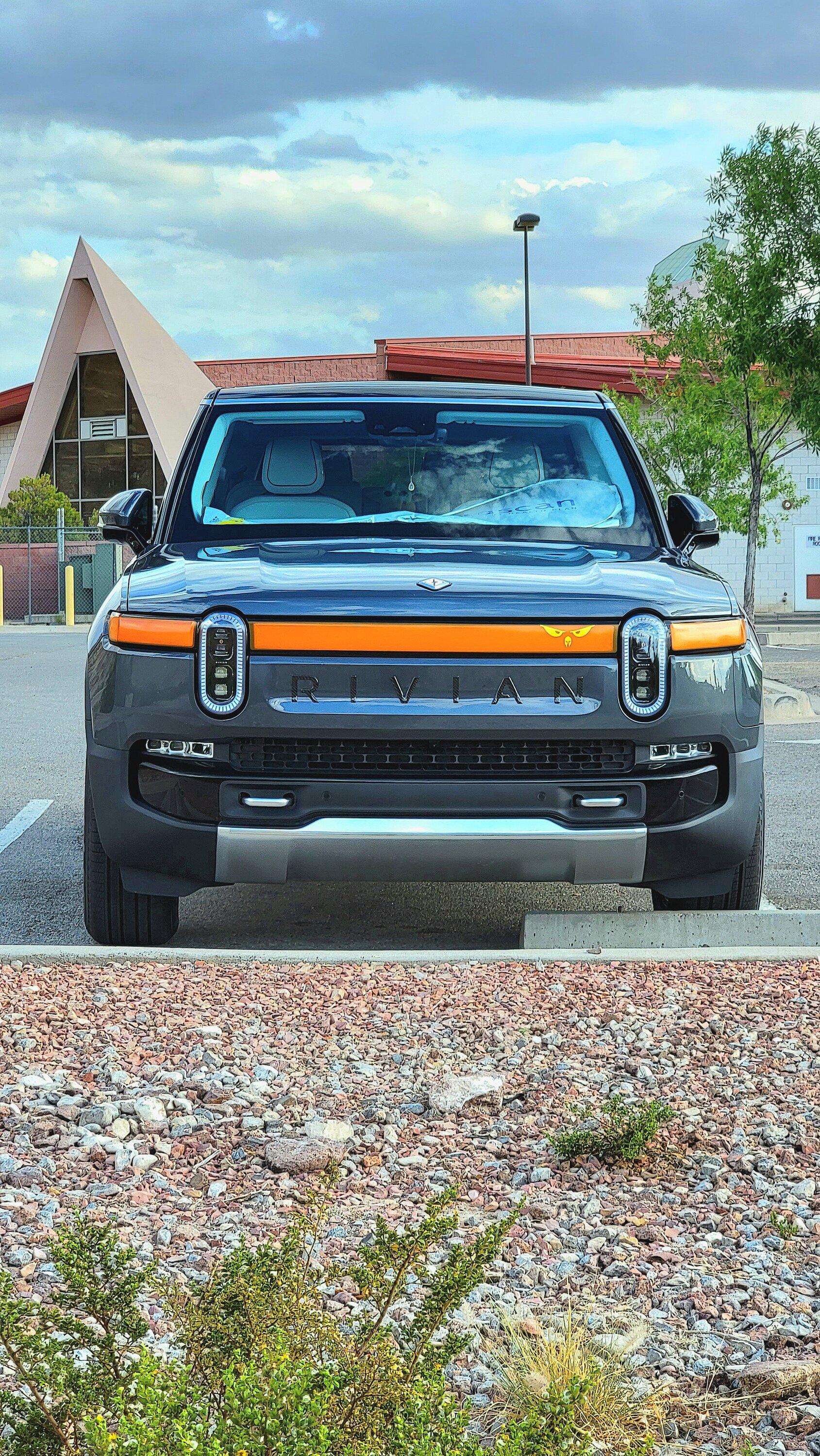 Rivian R1T R1S R1S PPF done in Ceramic Pro Kavaca Matte Wrap + Rivian Lightbar Letters 20230515_181040