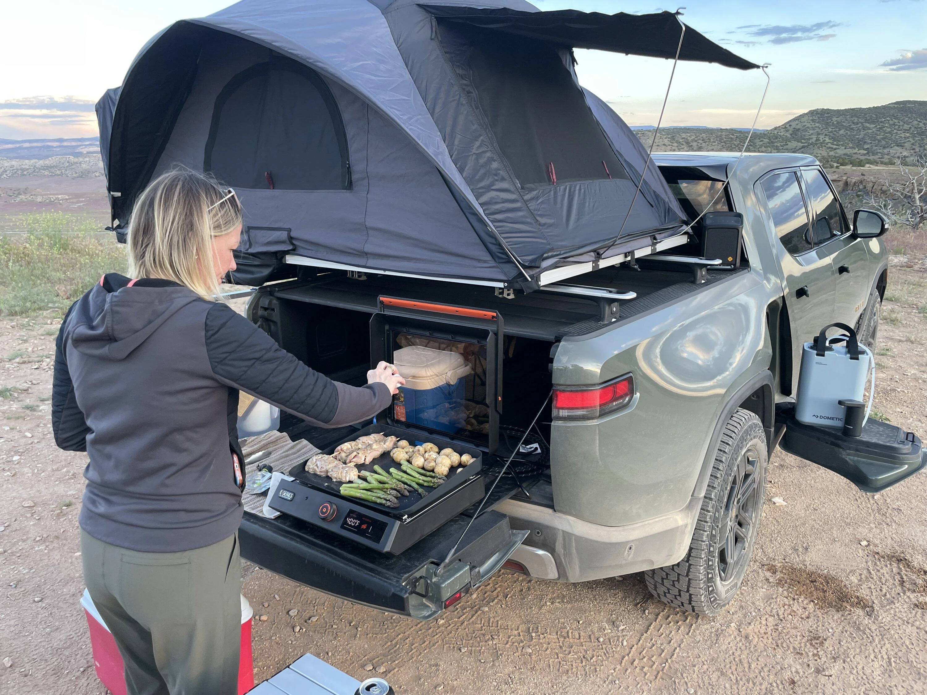 Rivian R1T R1S Electric Cooking options IMG_6114
