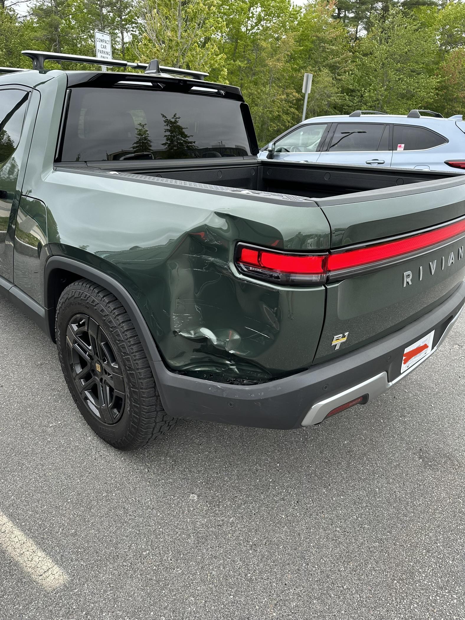Rivian R1T R1S Fender Bender... I'll let you know if it costs $42,000 to repair IMG_5865