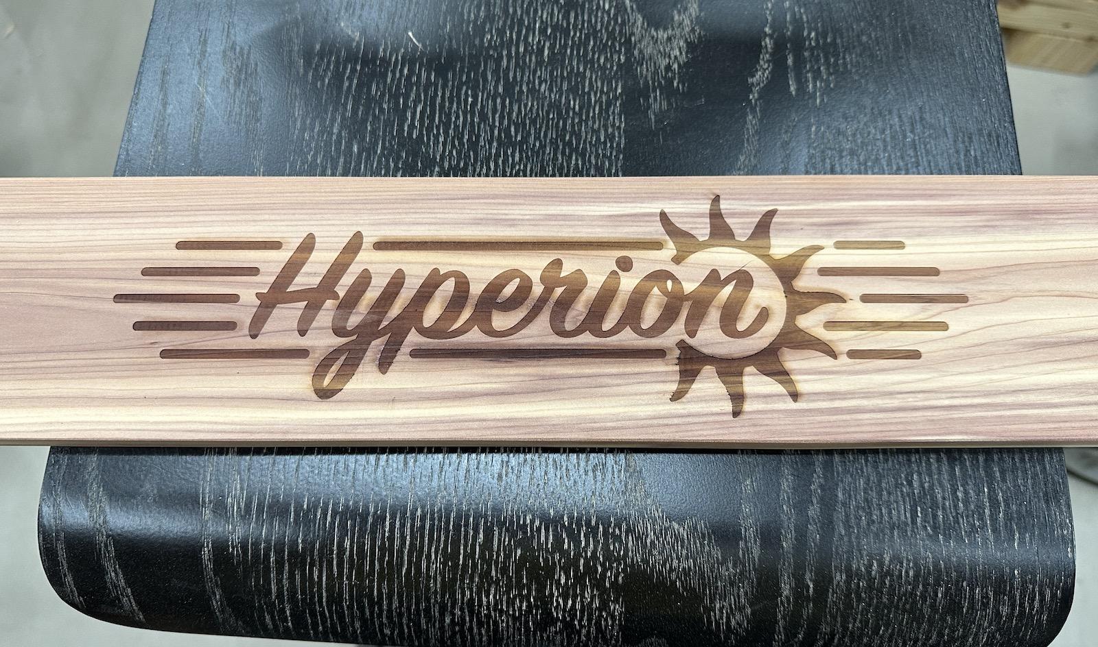 Rivian R1T R1S My tramp stamp temporary fix for my powered tonneau 3 laser engraved - unfinished