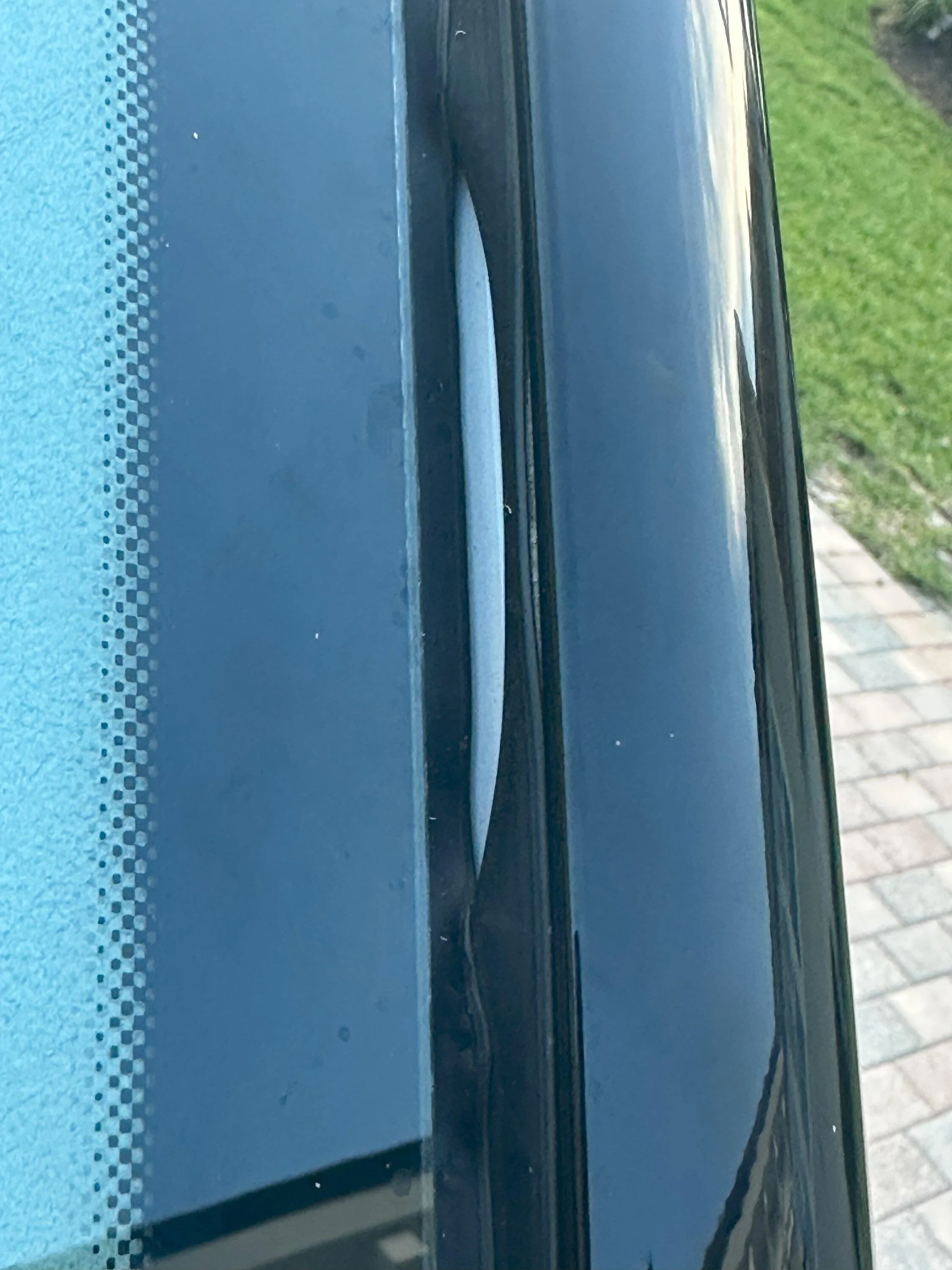 Rivian R1T R1S Gap on Passenger A-Pillar Interior Liner IMG_2795